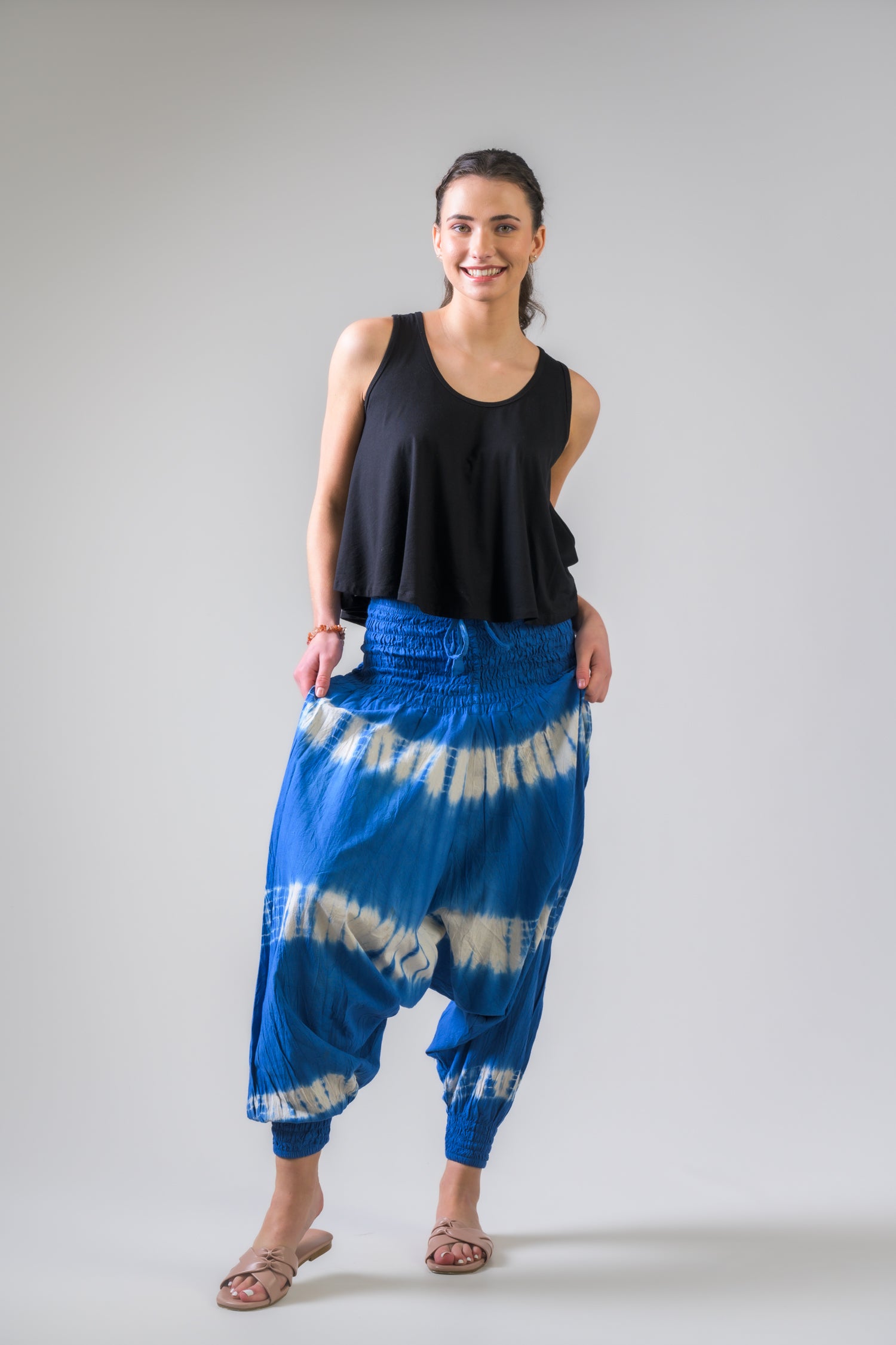 Rhea Comfy Harem Pants Tie-Dye / One Size