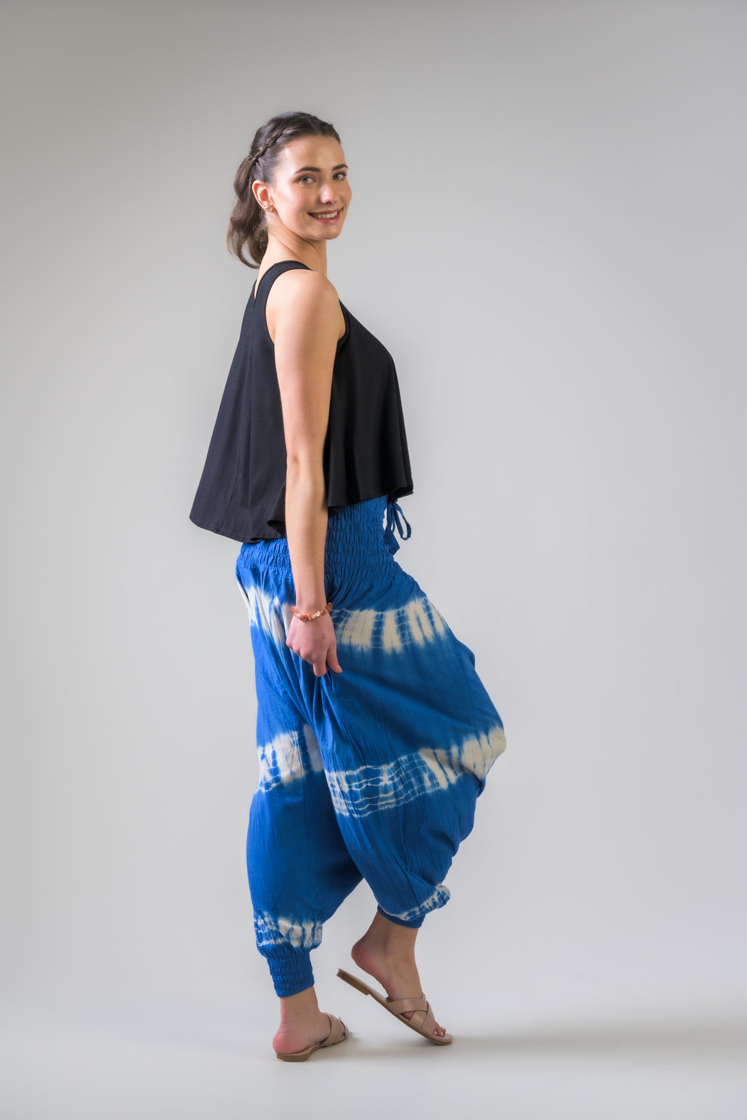 Rhea Comfy Harem Pants Tie-Dye / One Size