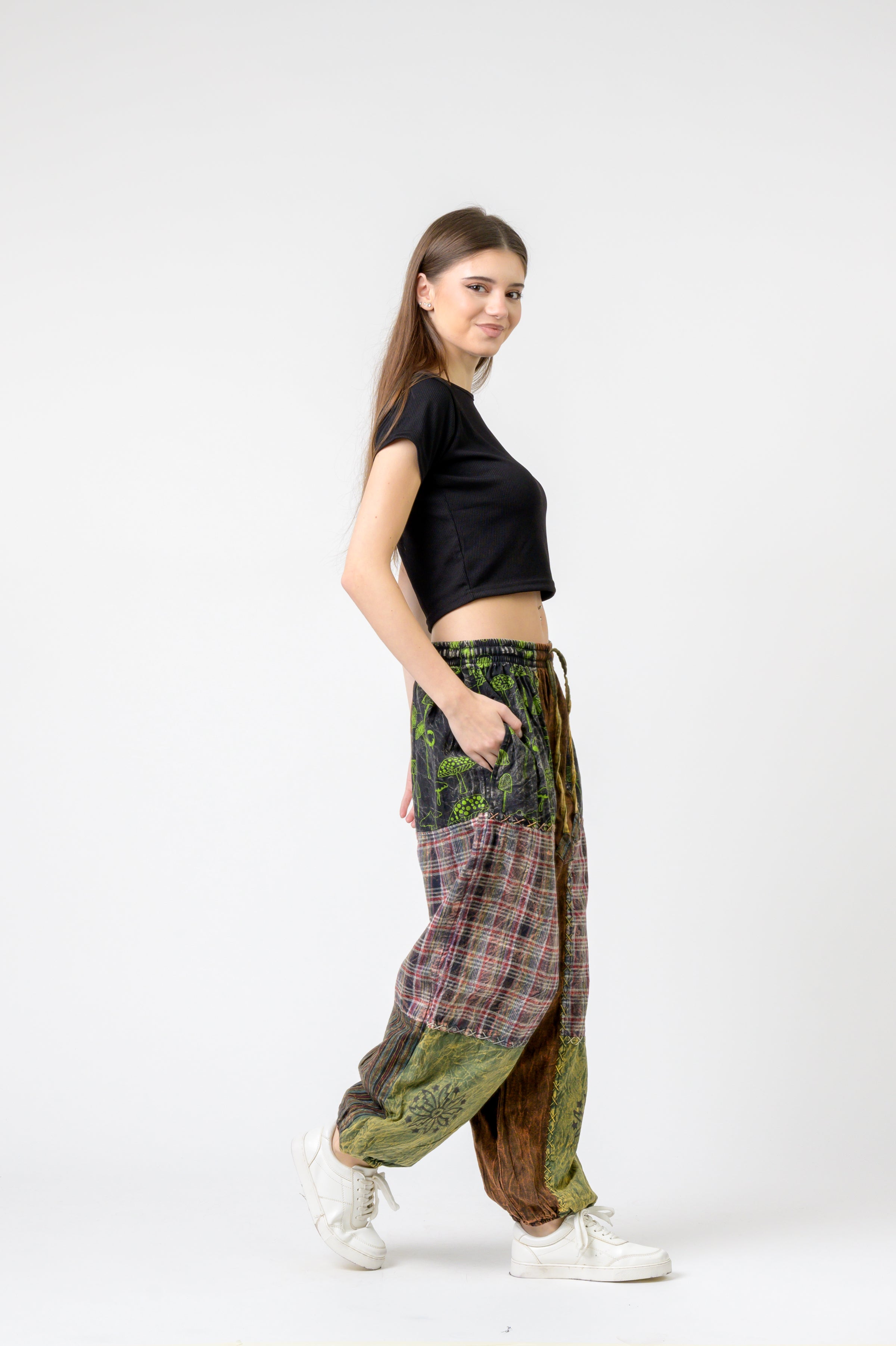 Rhea Elastic Waist Cotton Pants