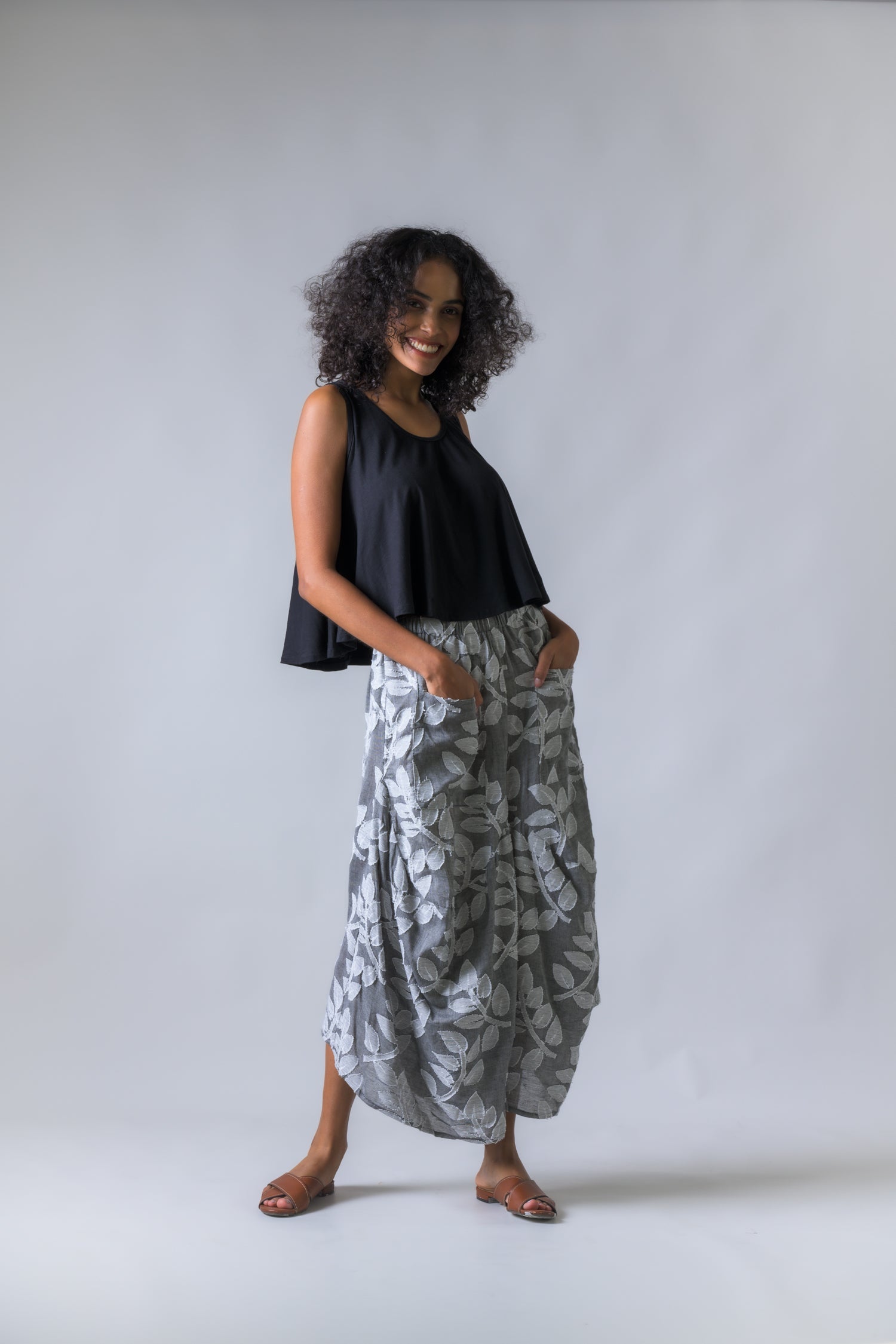 Rhea Jacquard Aruba Pants Grey / S/M