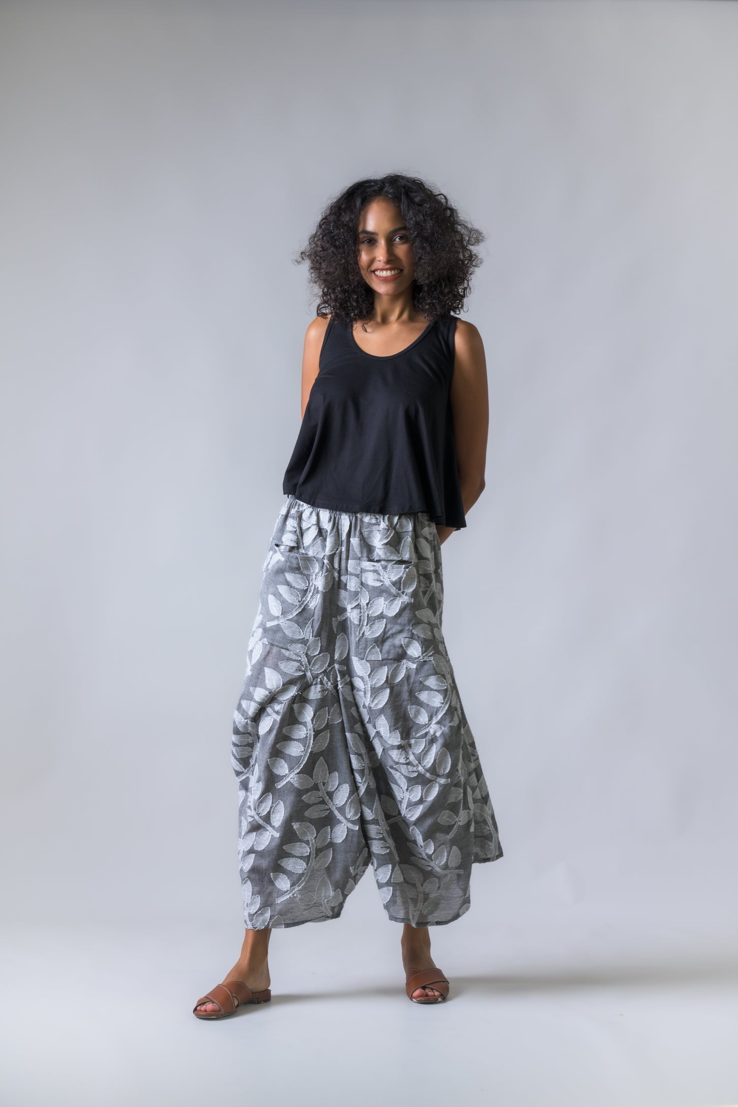 Rhea Jacquard Aruba Pants Grey / S/M