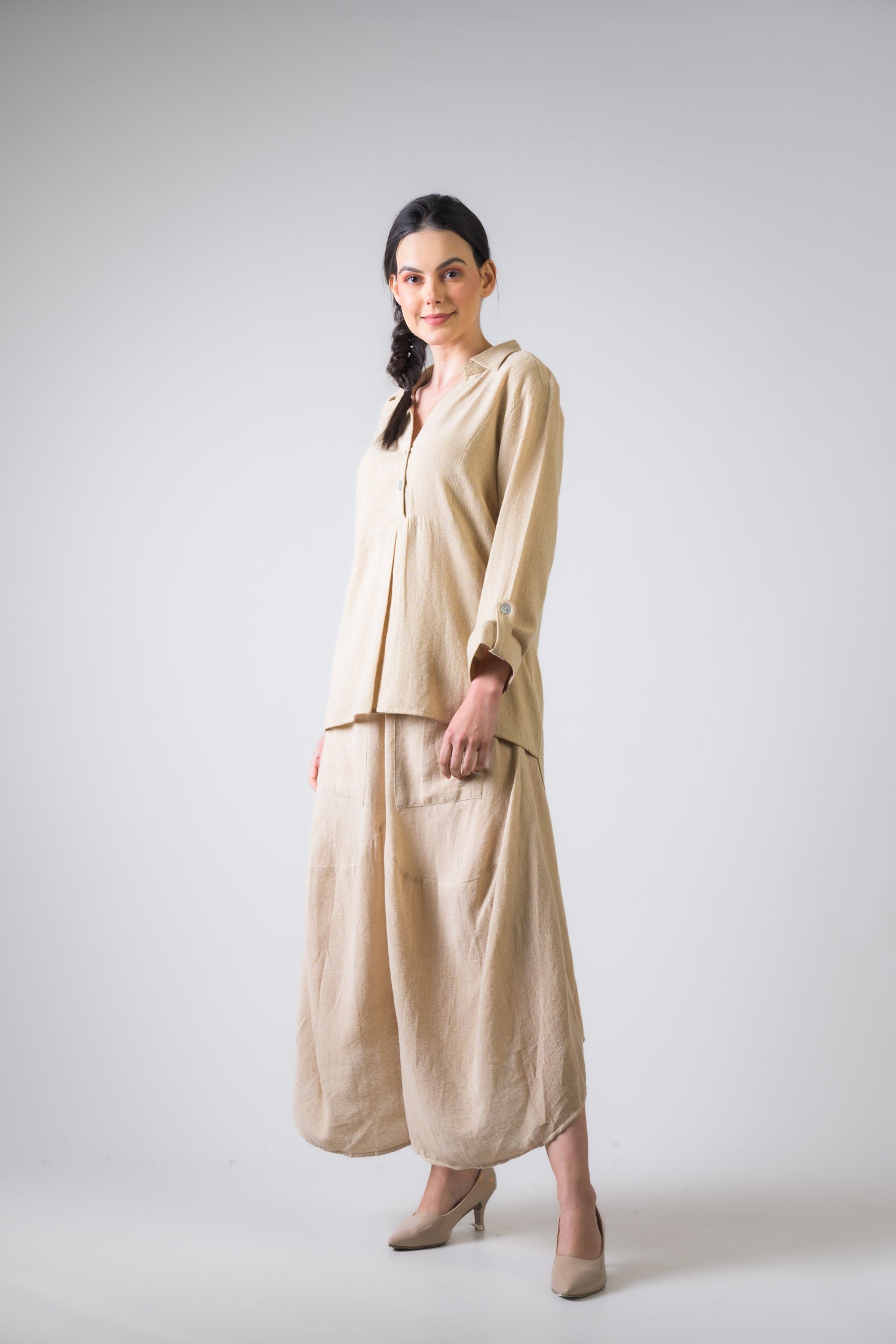 Rhea Cotton Jute Aruba Pants Grey / S/M