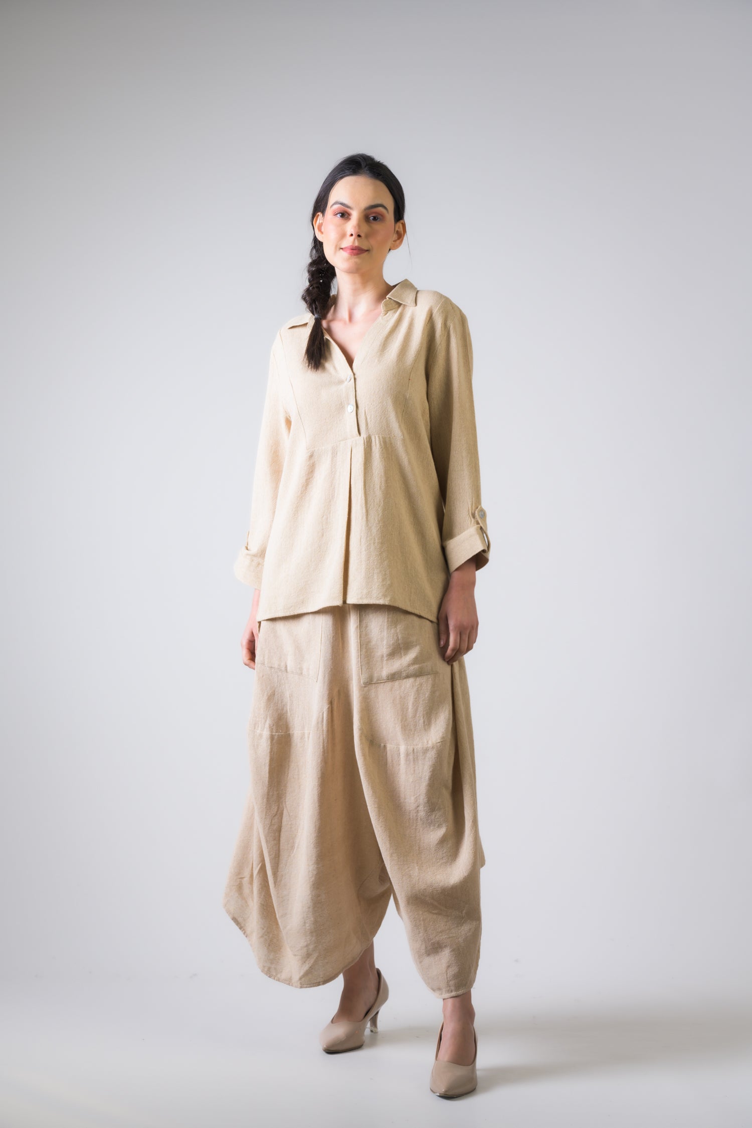 Rhea Cotton Jute Aruba Pants Grey / S/M