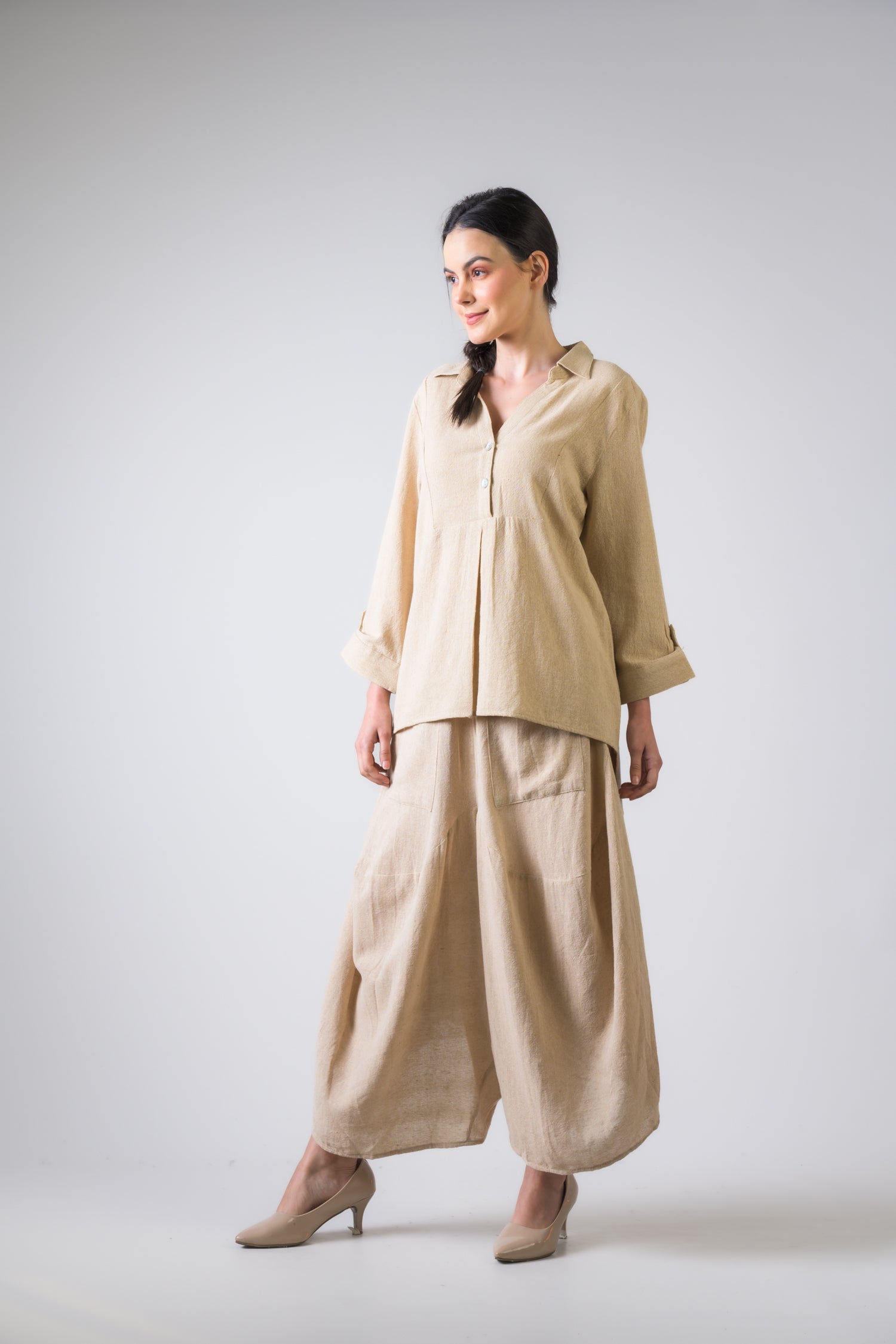 Rhea Cotton Jute Aruba Pants Grey / S/M