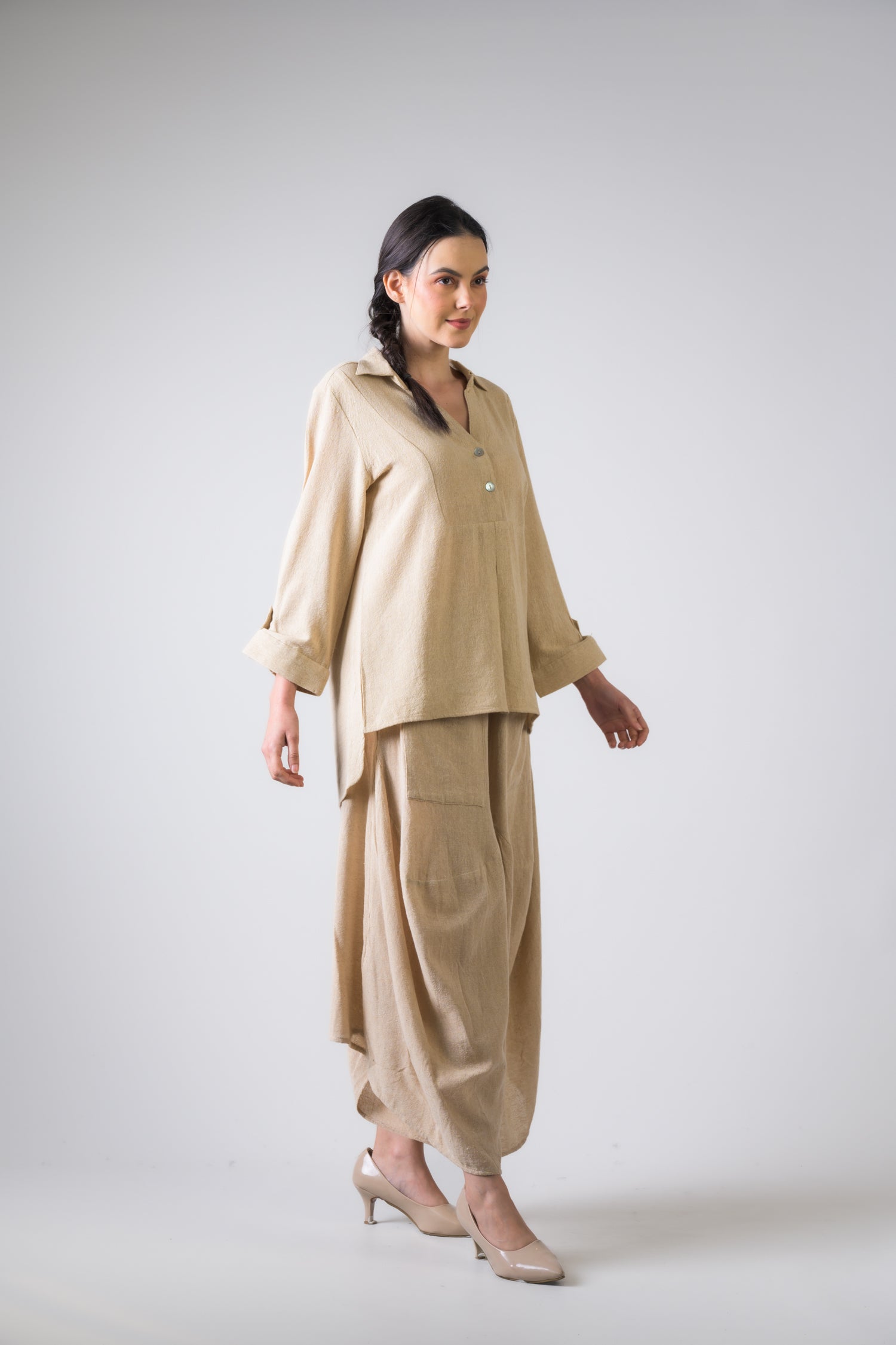 Rhea Cotton Jute Aruba Pants Grey / S/M