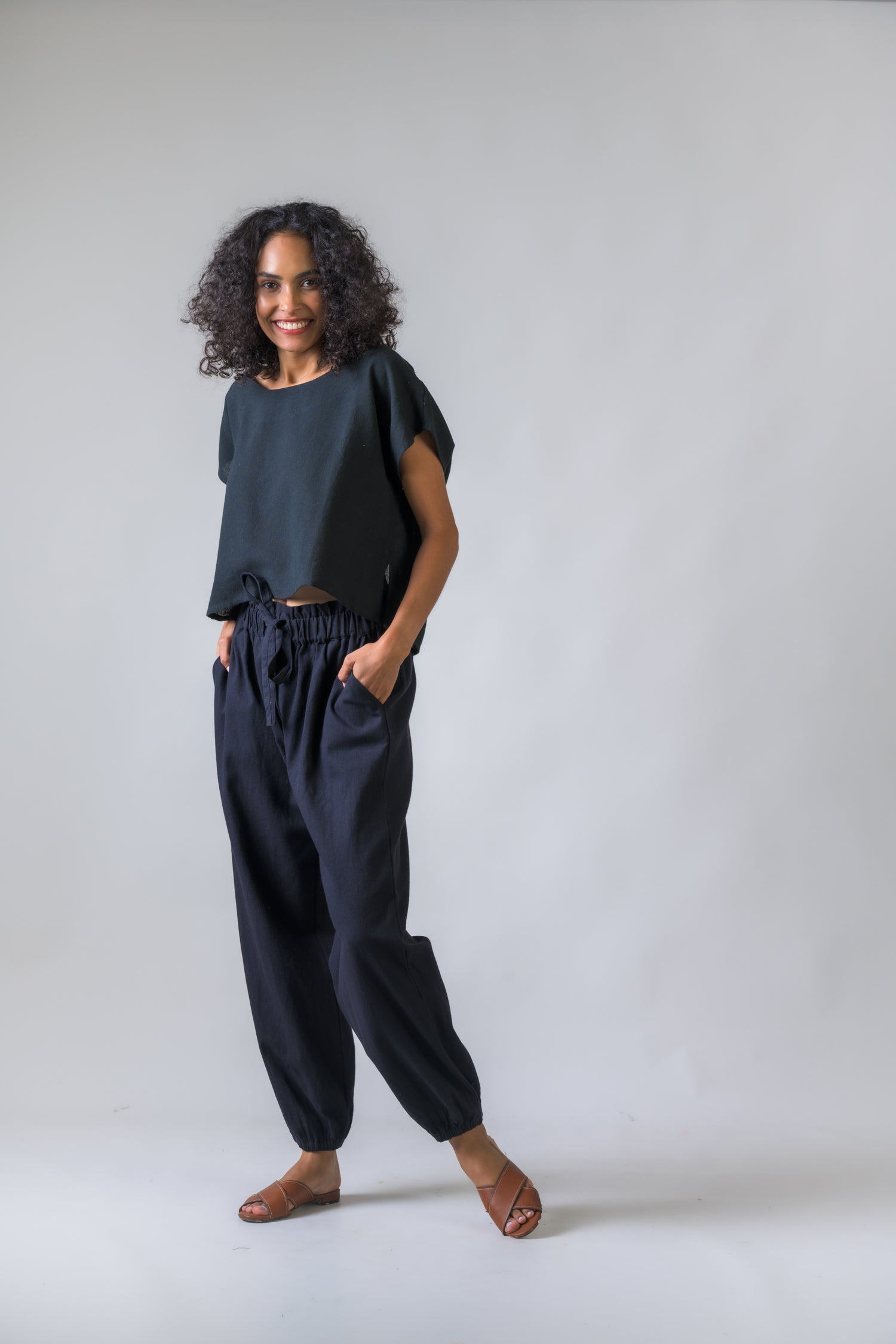 Rhea Harbour Pants Black / S/M