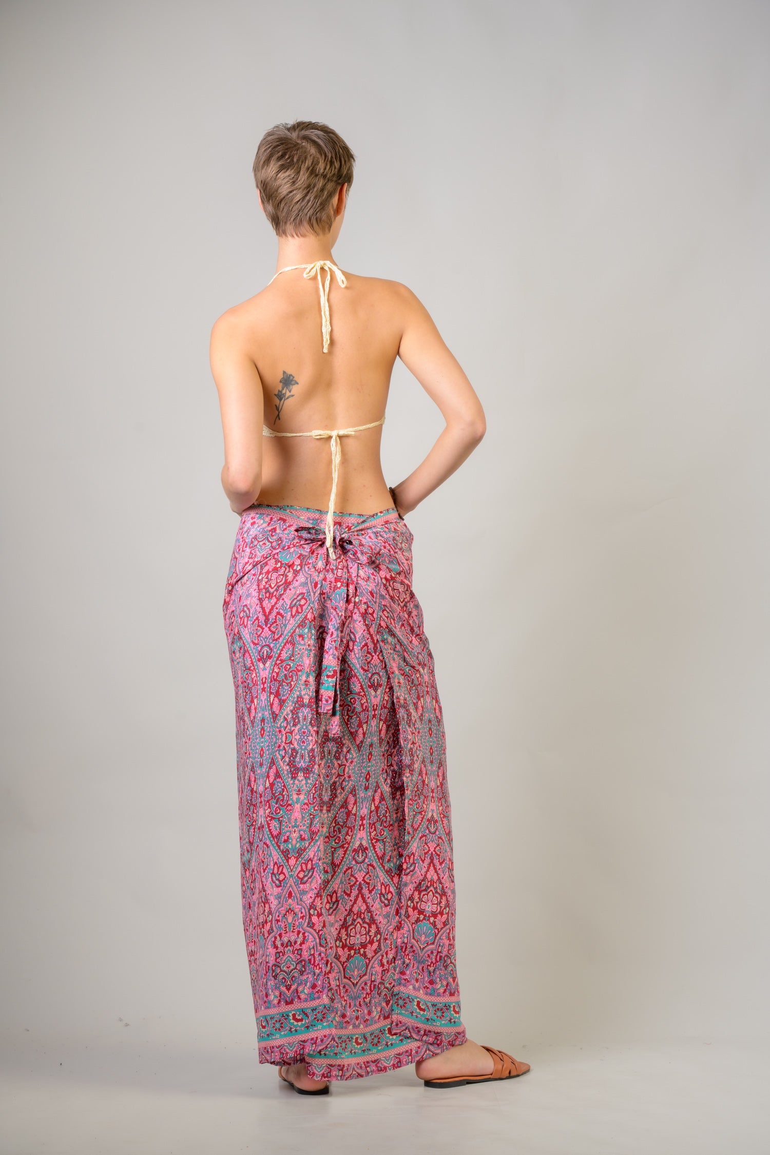 Rhea Printed Front Wrap Pants (Assorted)