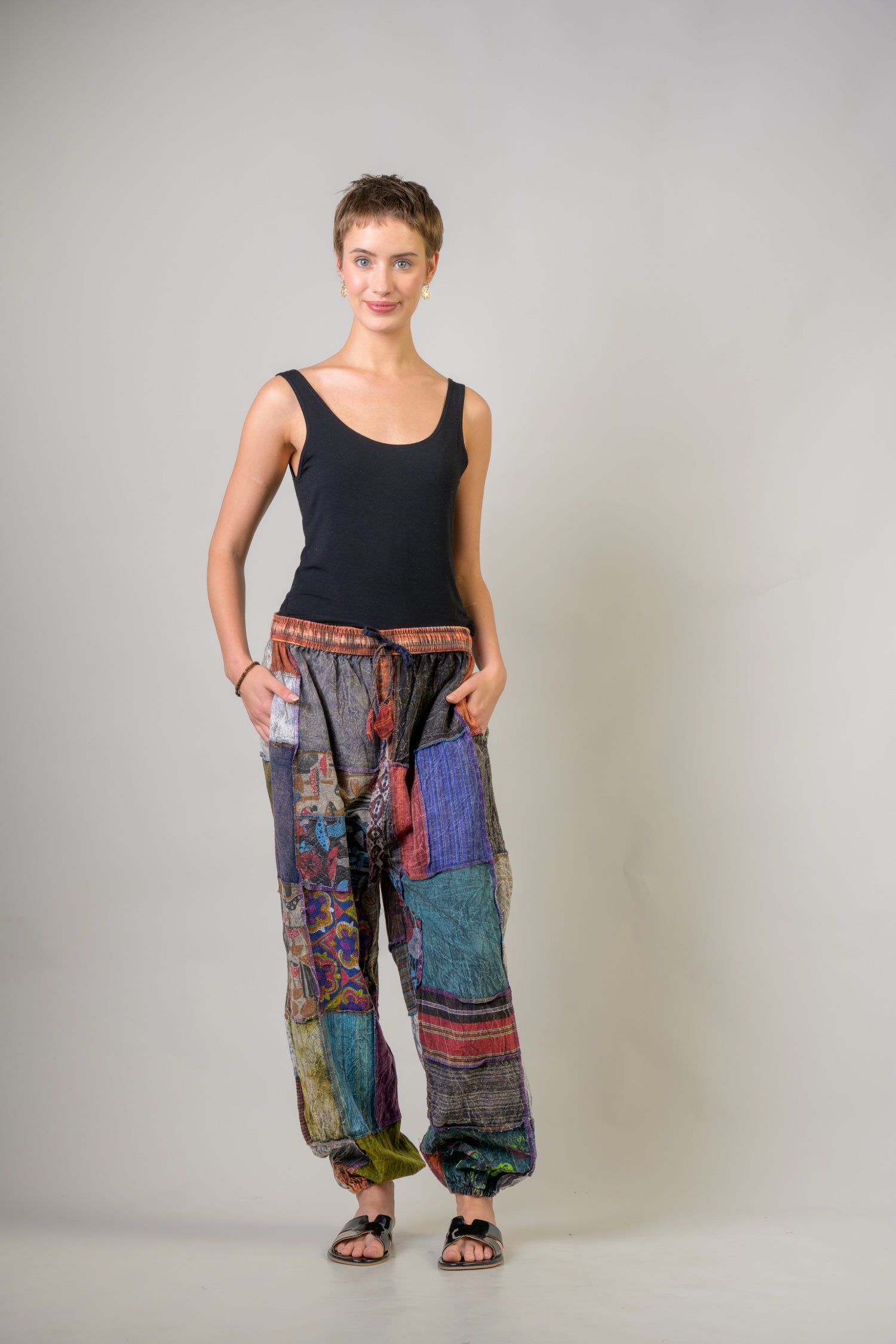 Rhea Multicolor Patch Pants