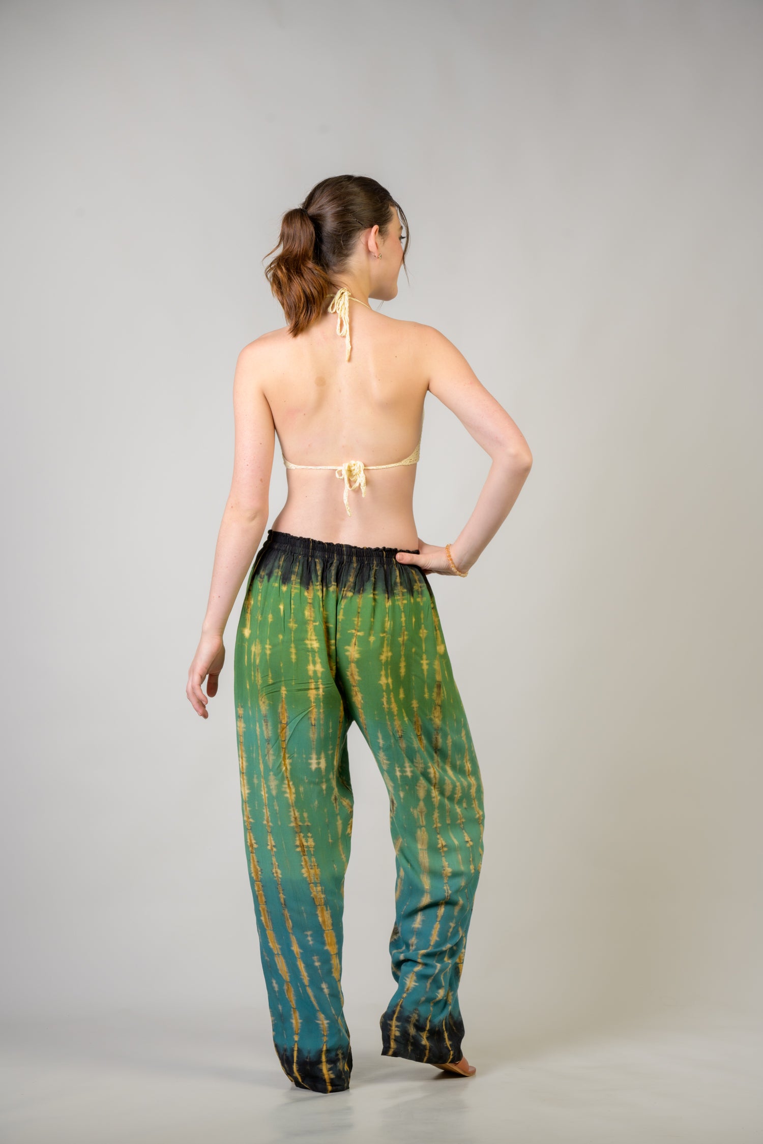 Rhea Color Pattern Pants Assorted / One Size