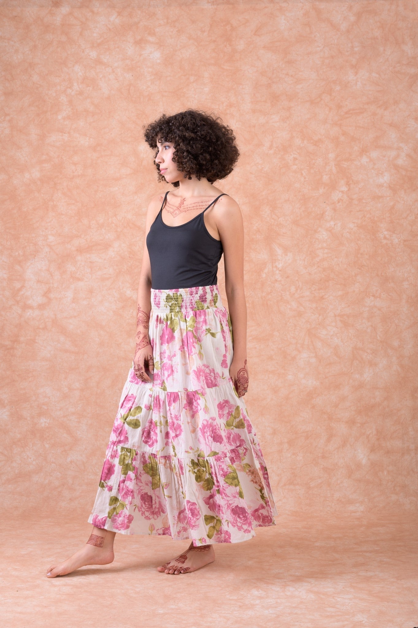 Rhea Pattern Print Skirt