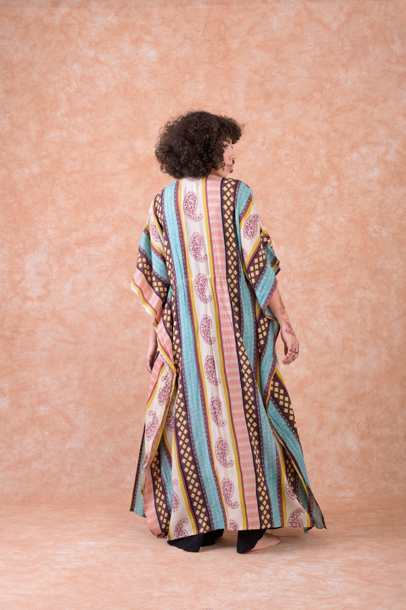 Rhea Fortune Long Kaftan Multicolor / L/X