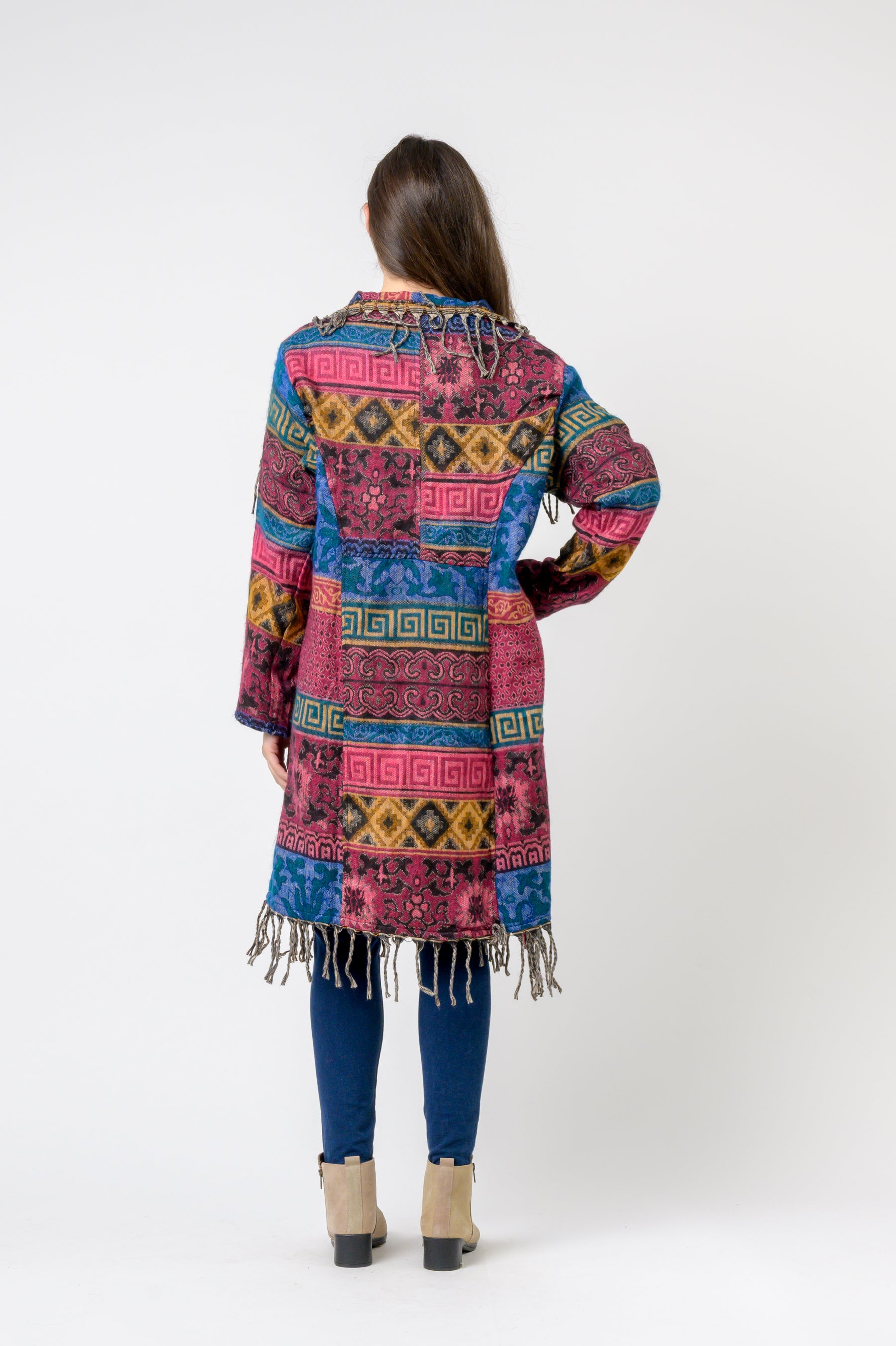 Rhea Nepali Colorful Jhalar Robe