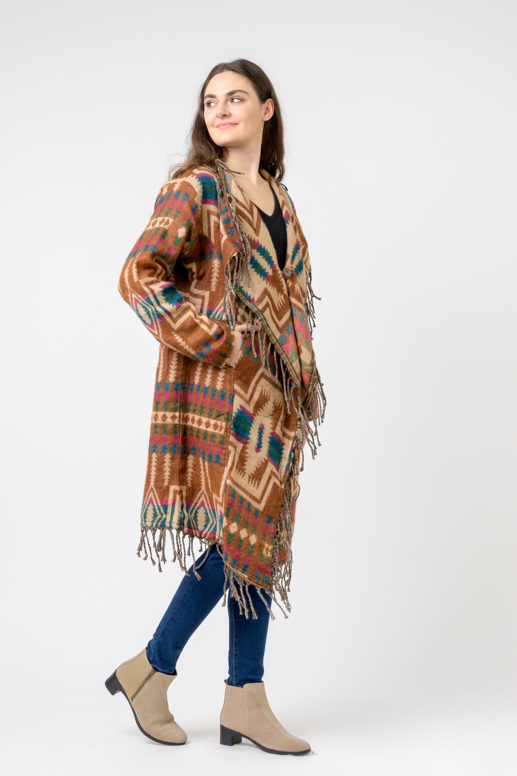 Rhea Nepali Colorful Jhalar Robe (Assorted)