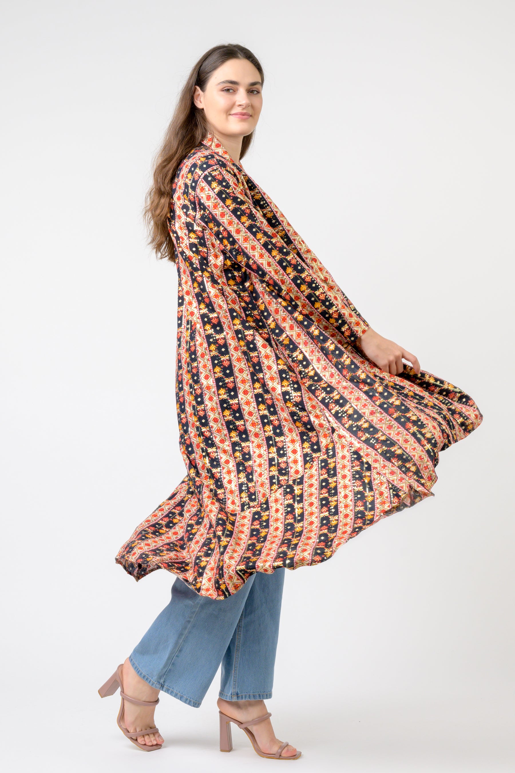 Rhea Banded Fashion Duster