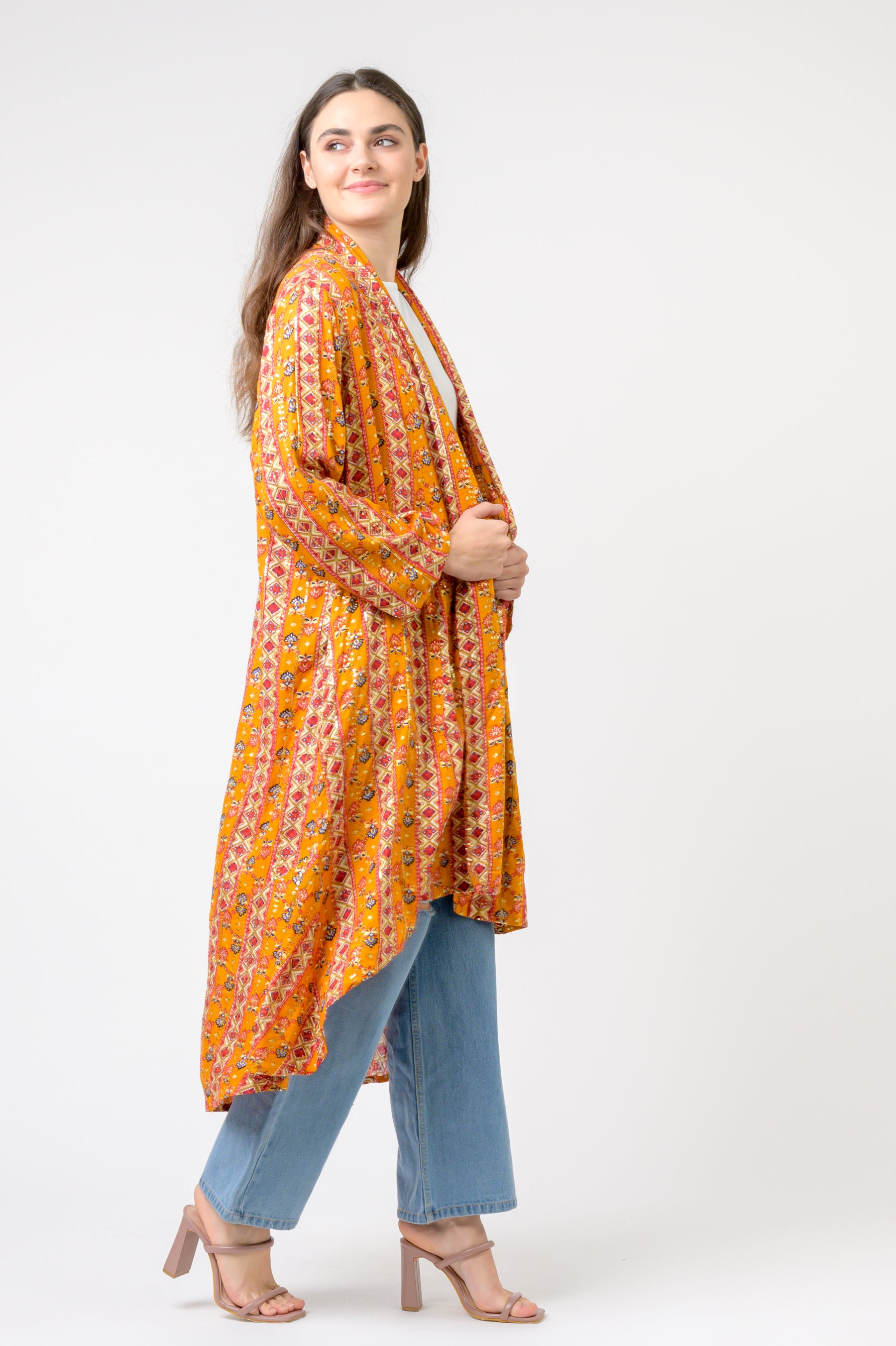 Rhea Banded Fashion Duster