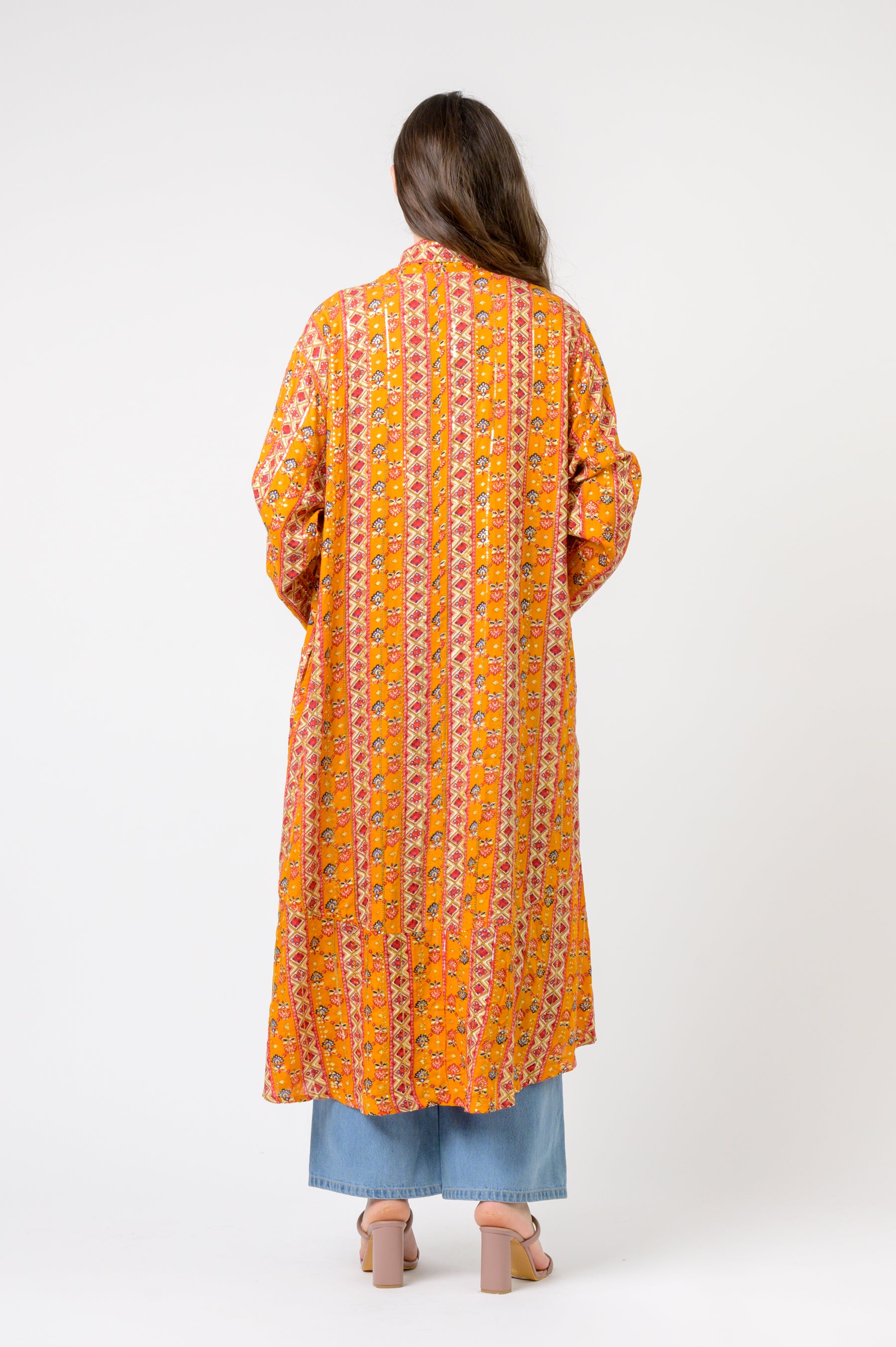 Rhea Banded Fashion Duster