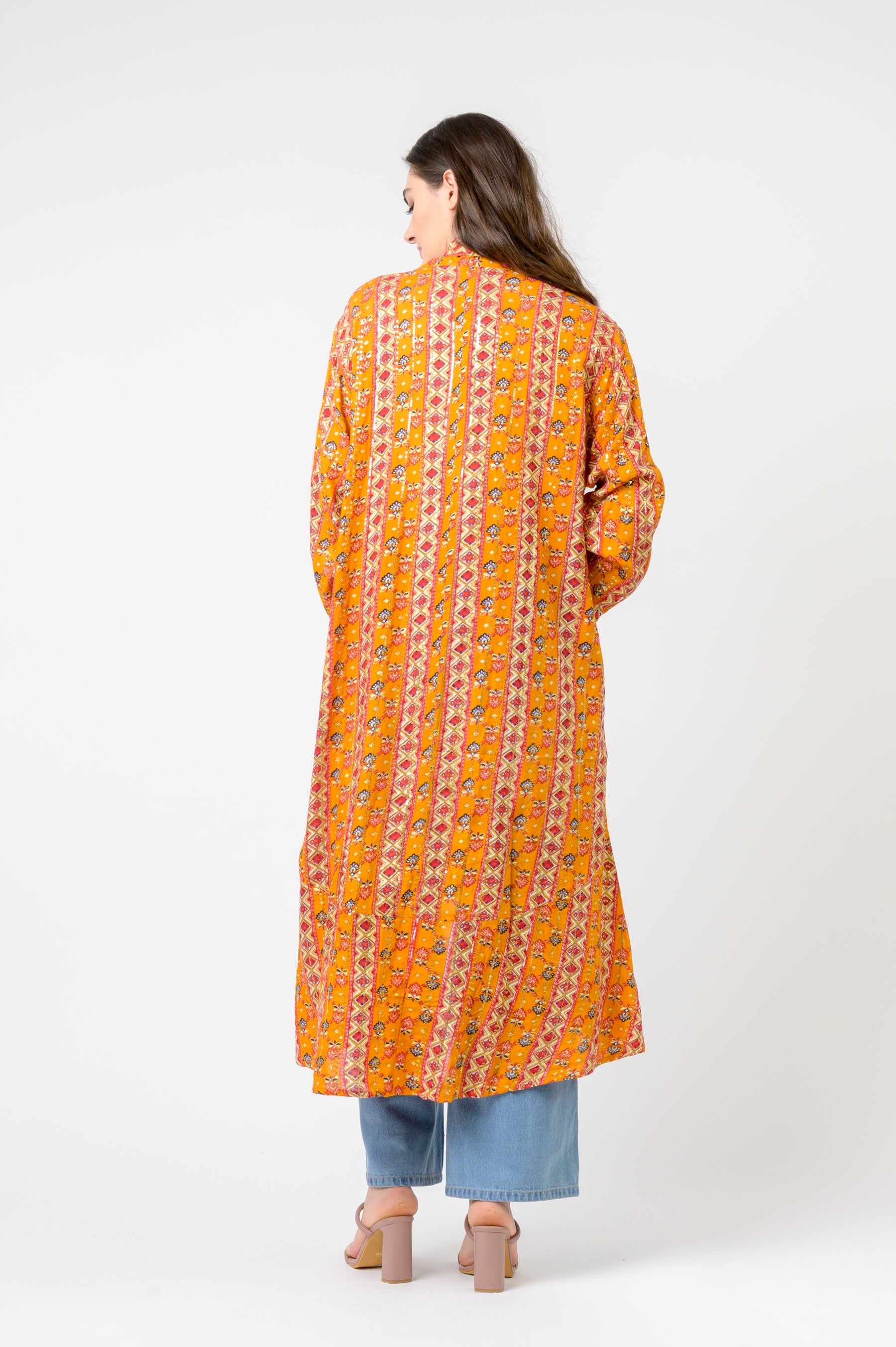 Rhea Banded Fashion Duster