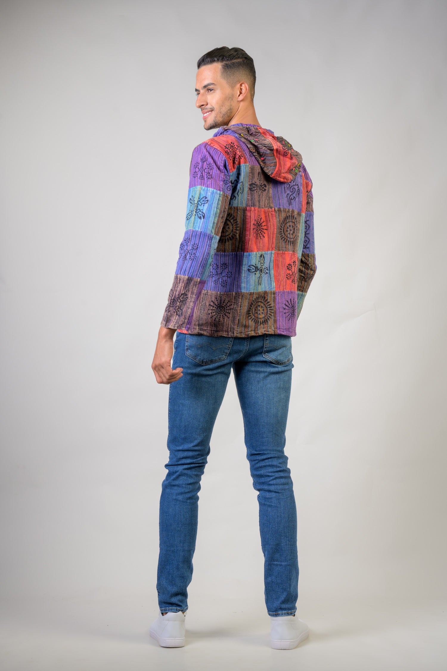 Rhea Mix Patch Printed Shirt (Assorted)