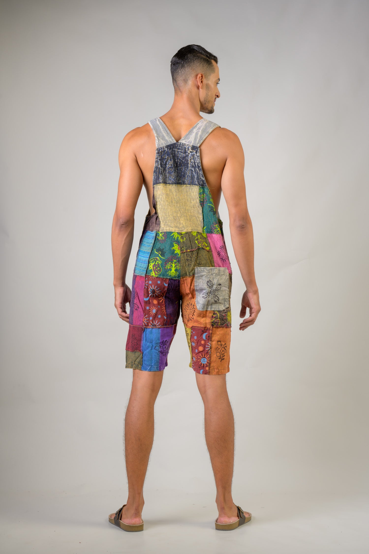 Rhea Colorful Mushroom Patches Short Jumper