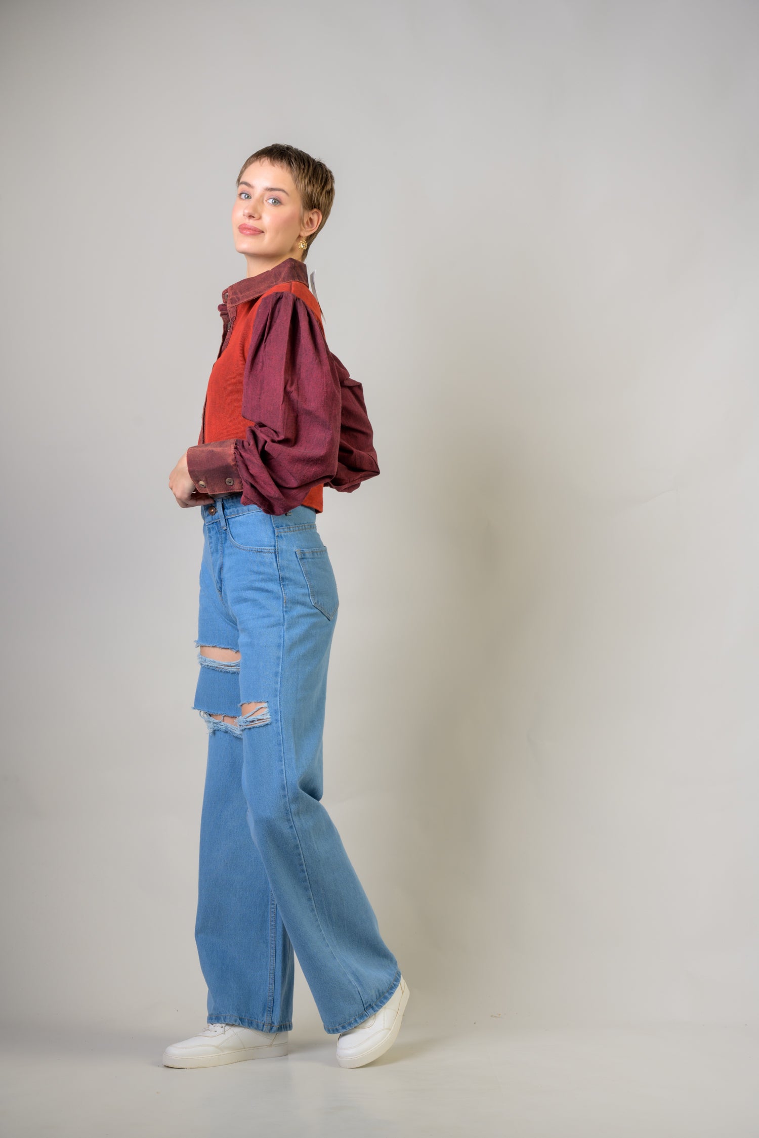 Rhea Puff Style Crop Top