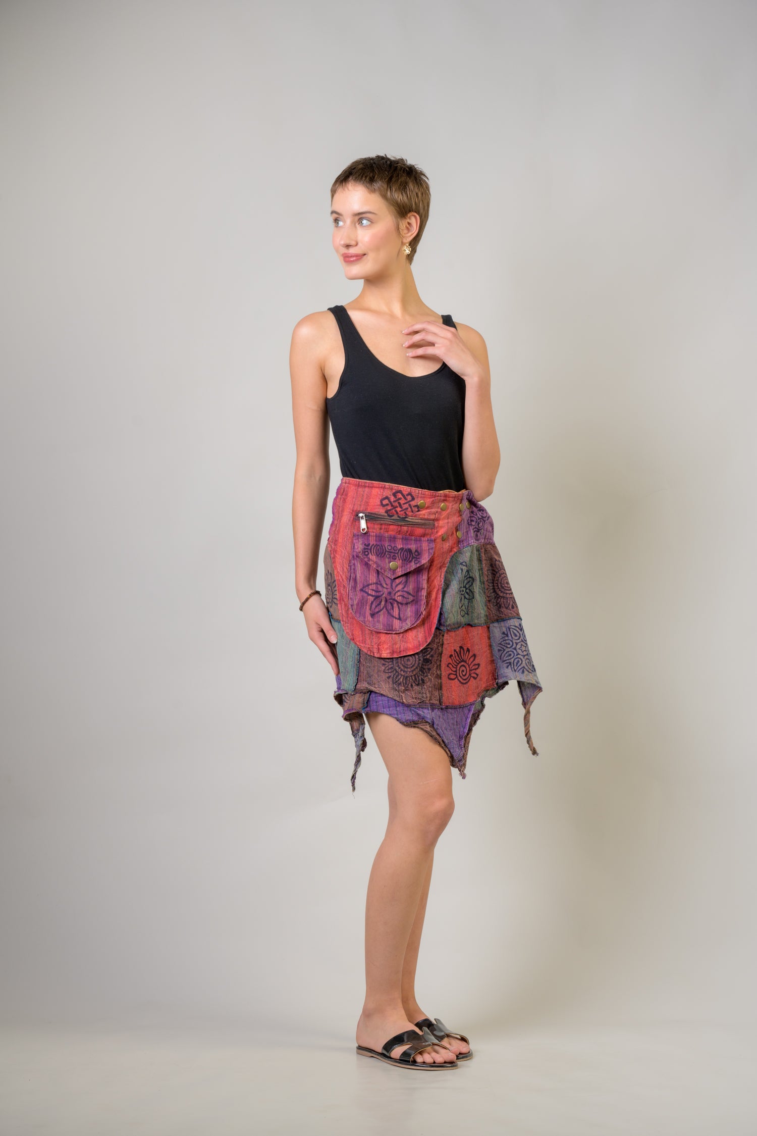 Rhea Lively Patch Skirt