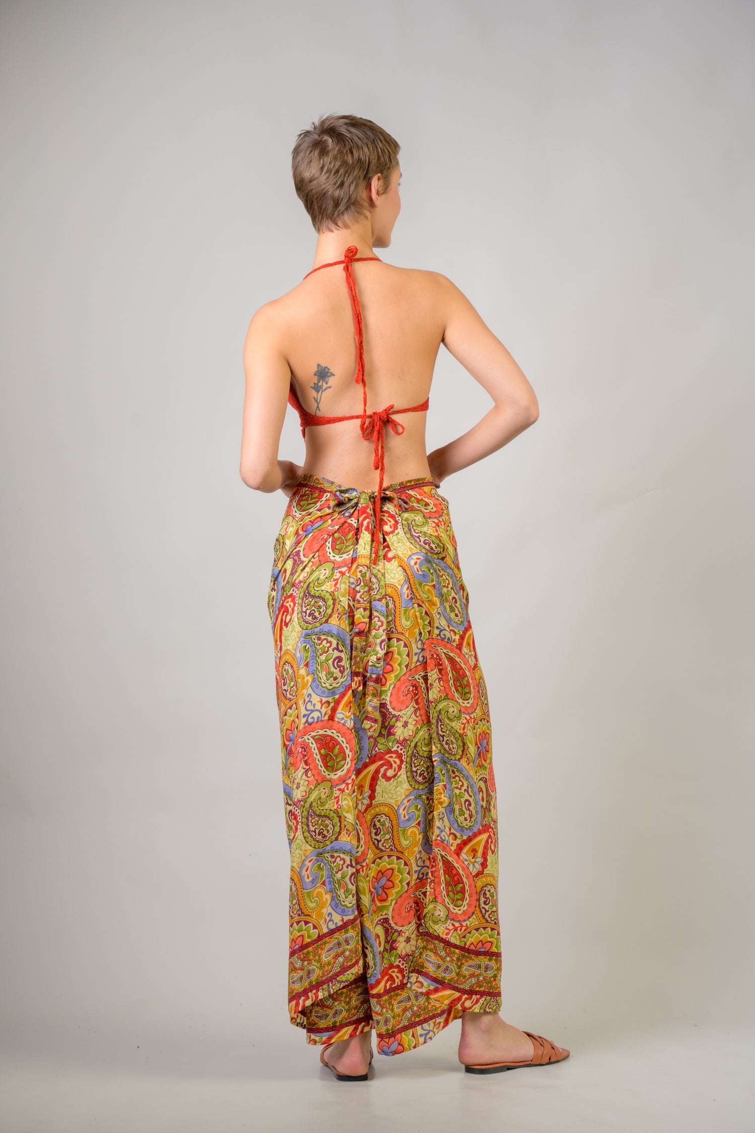 Rhea Printed Front Wrap Pants (Assorted)
