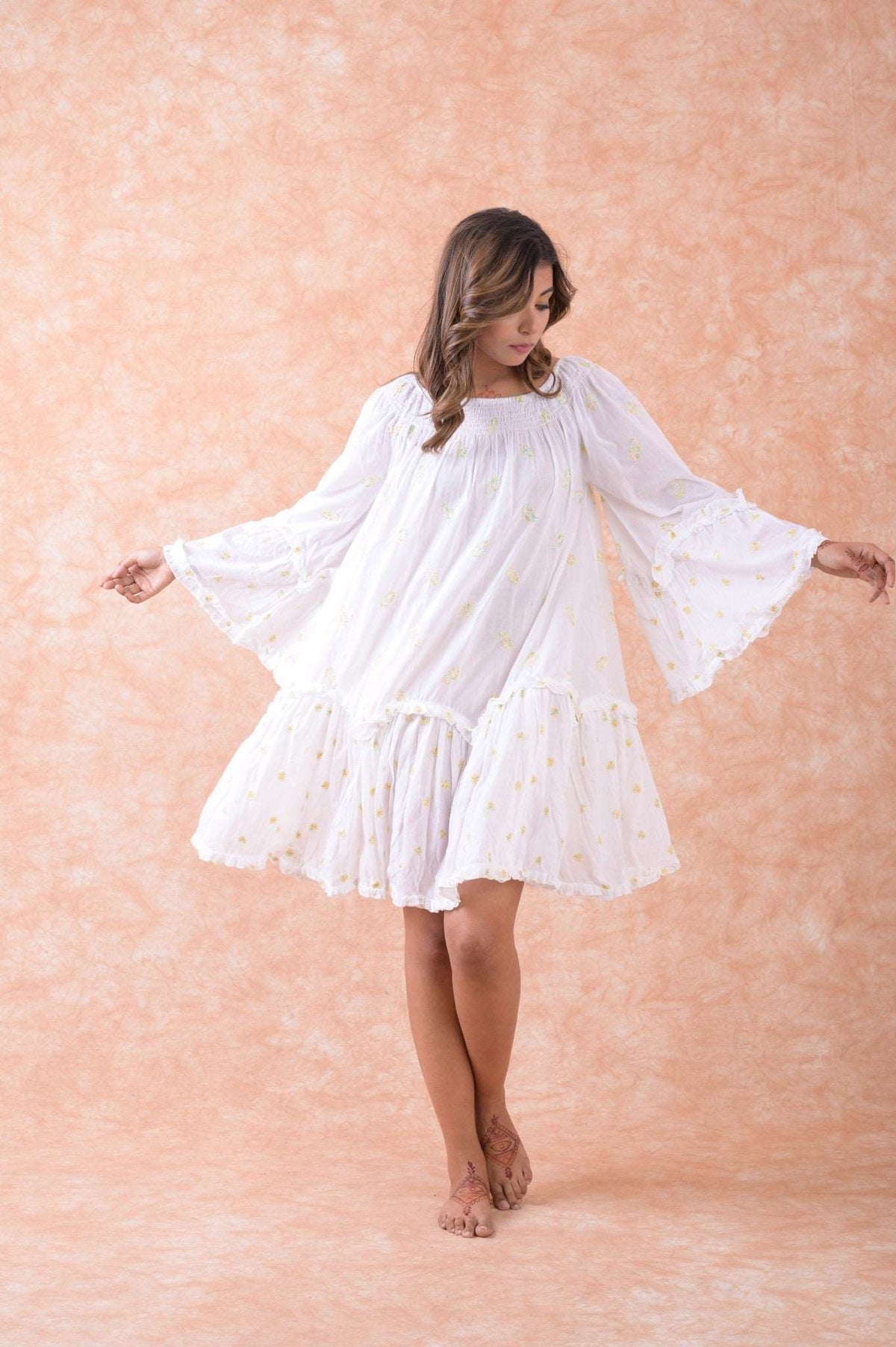Rhea Long Sleeve Long Dress