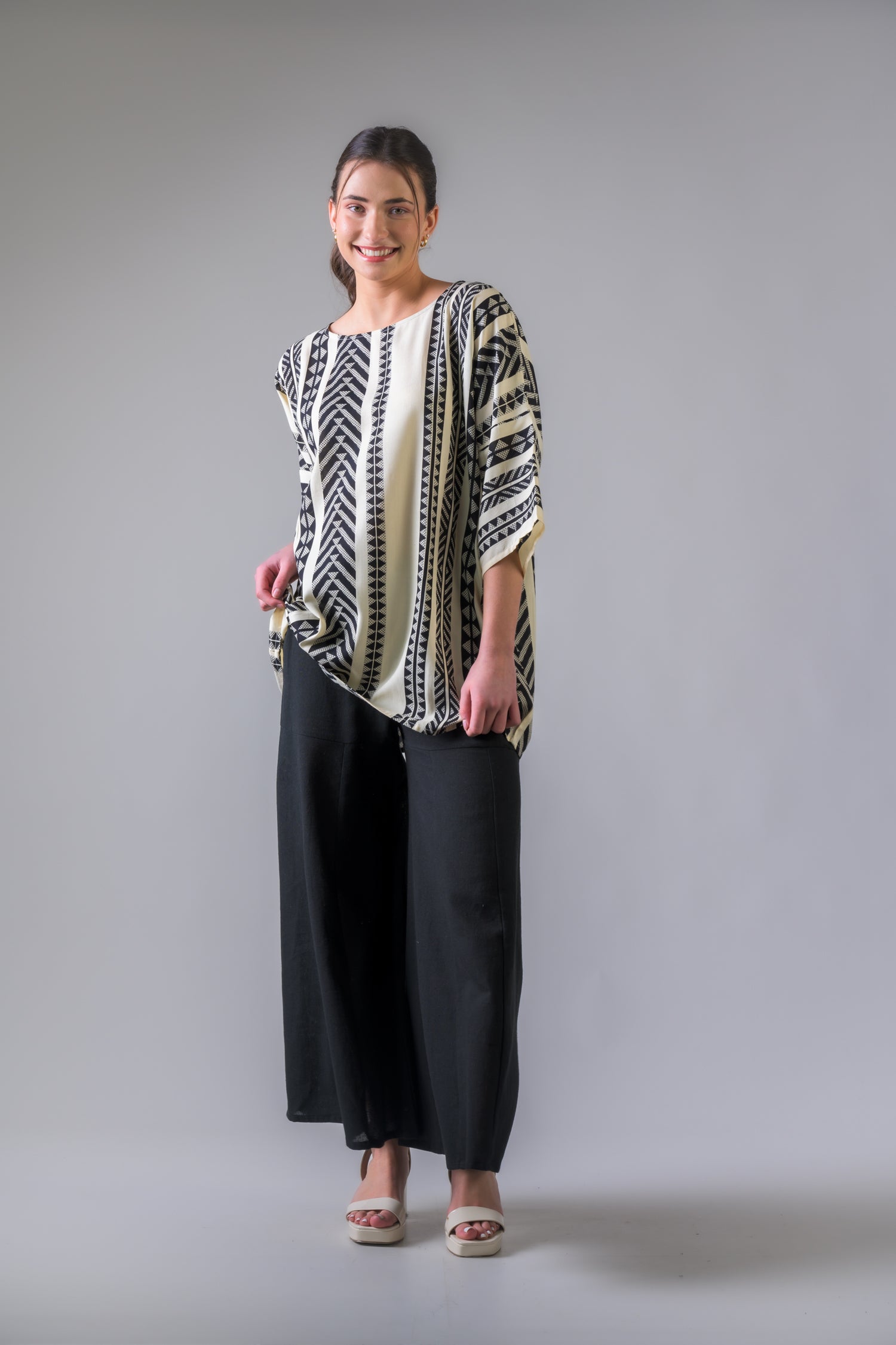 Rhea Aztec Print Top