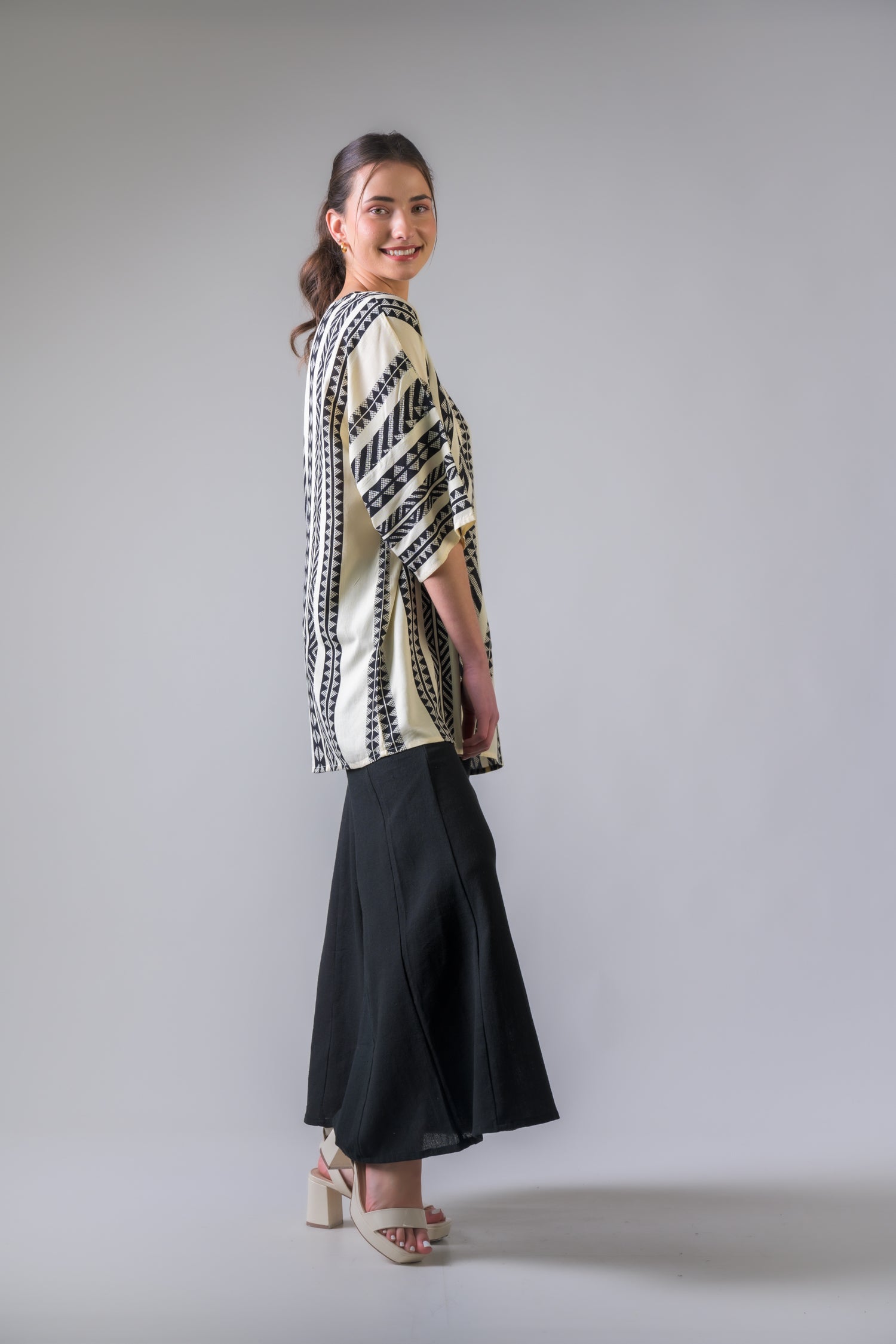 Rhea Aztec Print Top