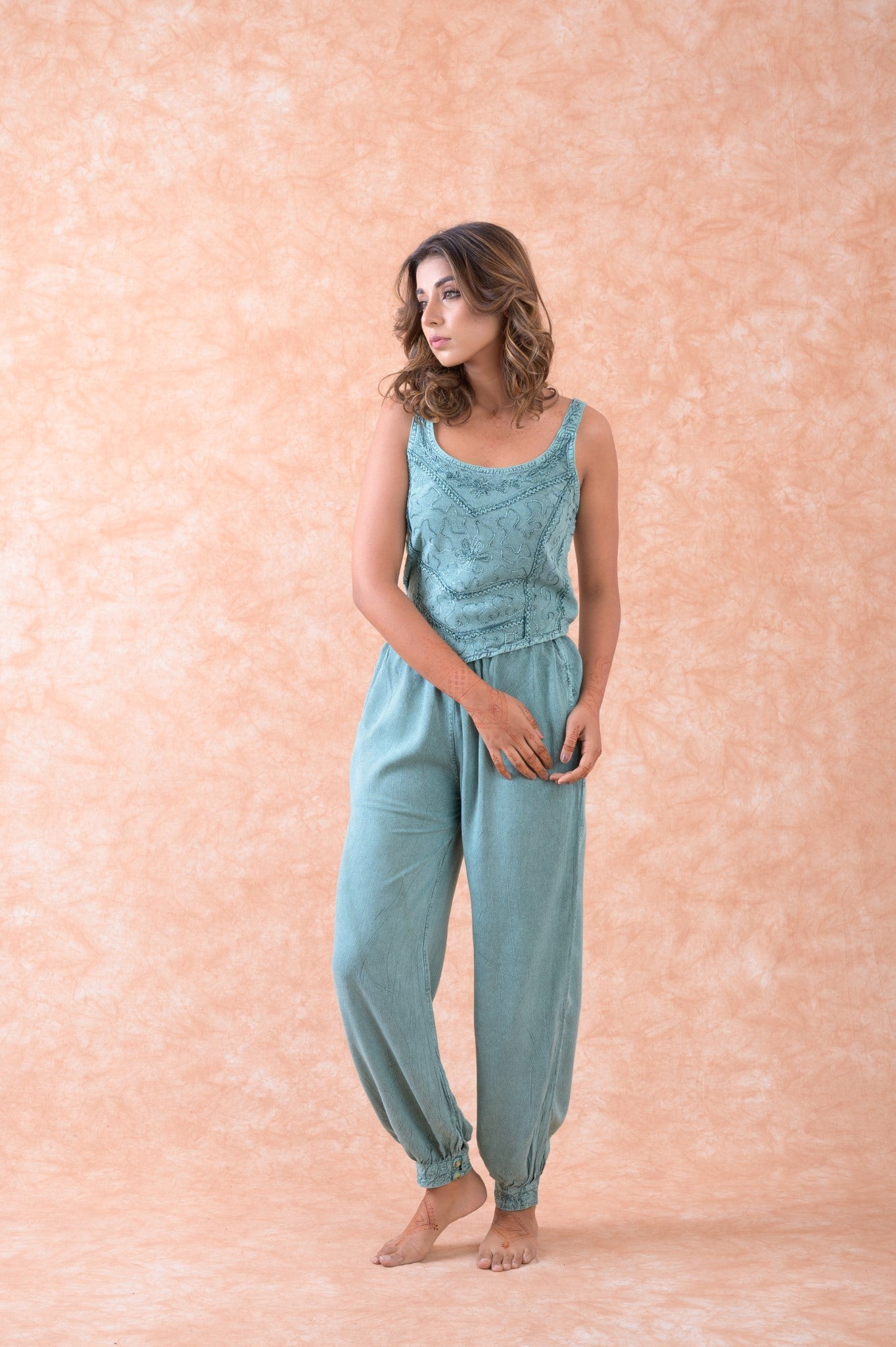 Rhea Tie Waist Harem Pants