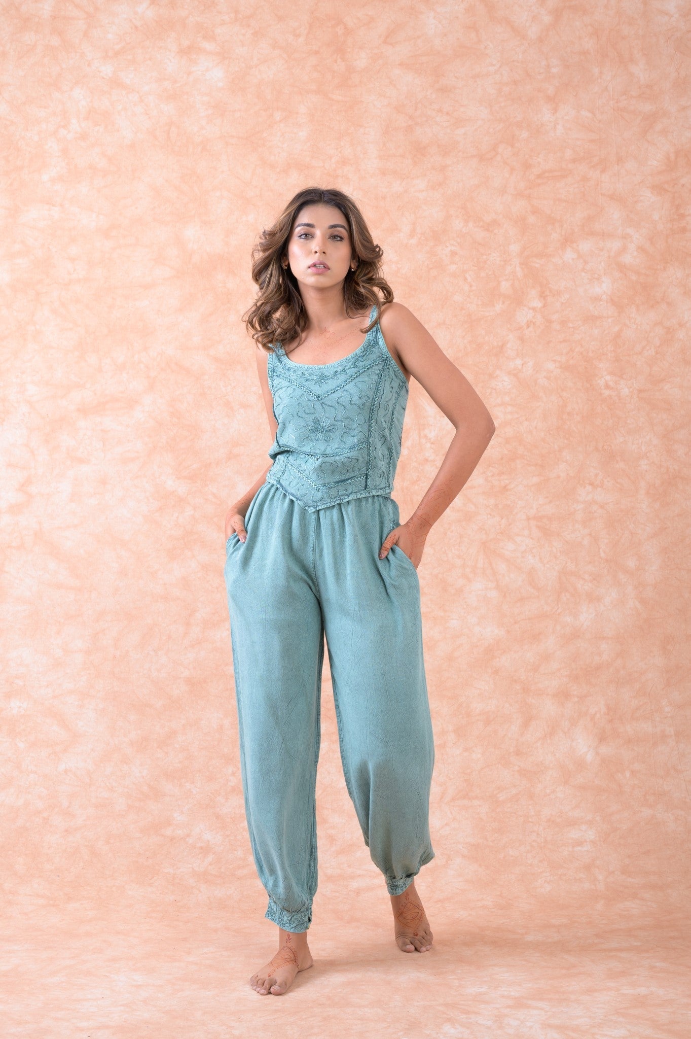 Rhea Tie Waist Harem Pants