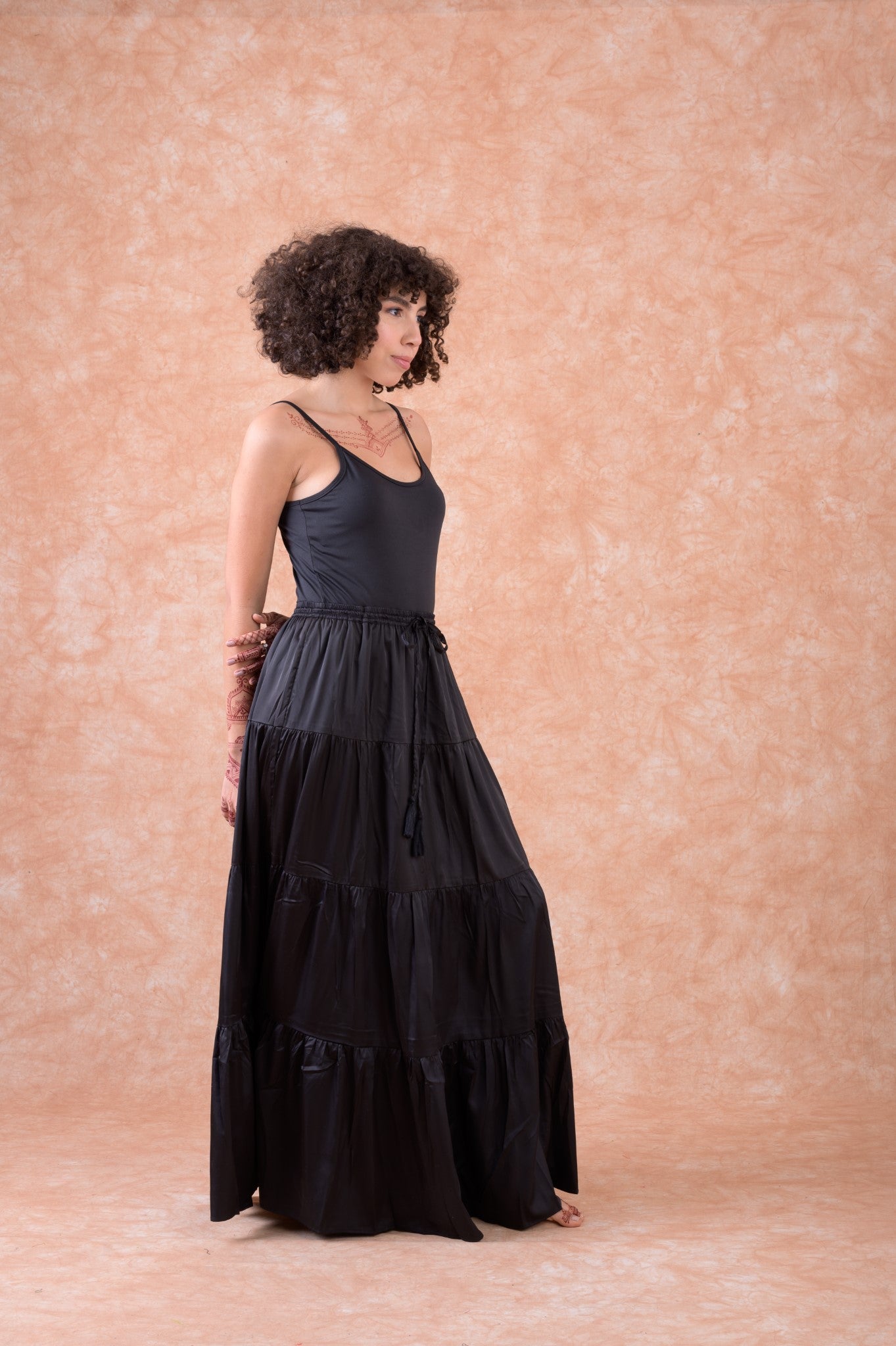 Rhea Bingo Tiered Skirt