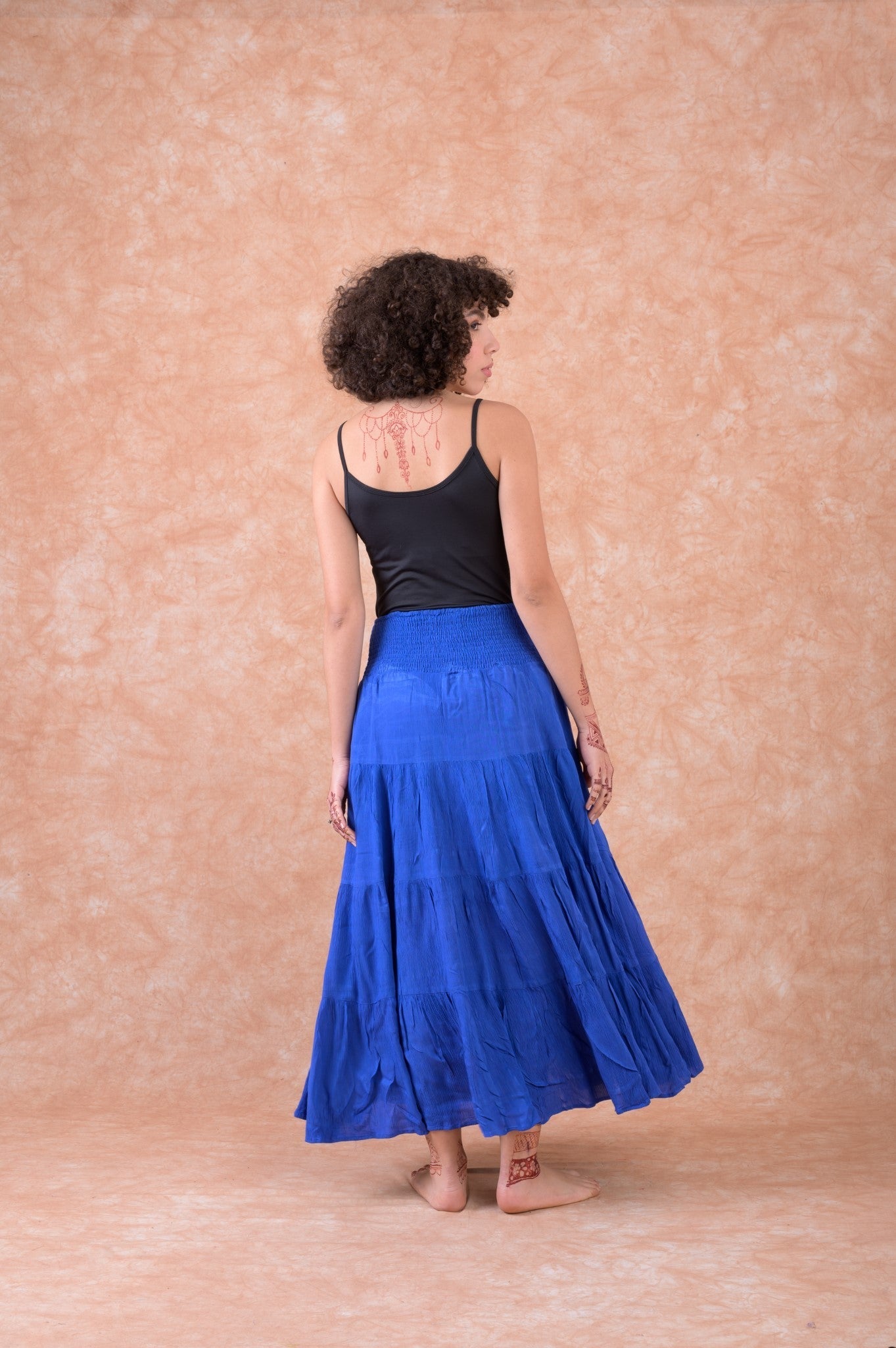 Rhea Leena Tiered Skirt Black / S/M