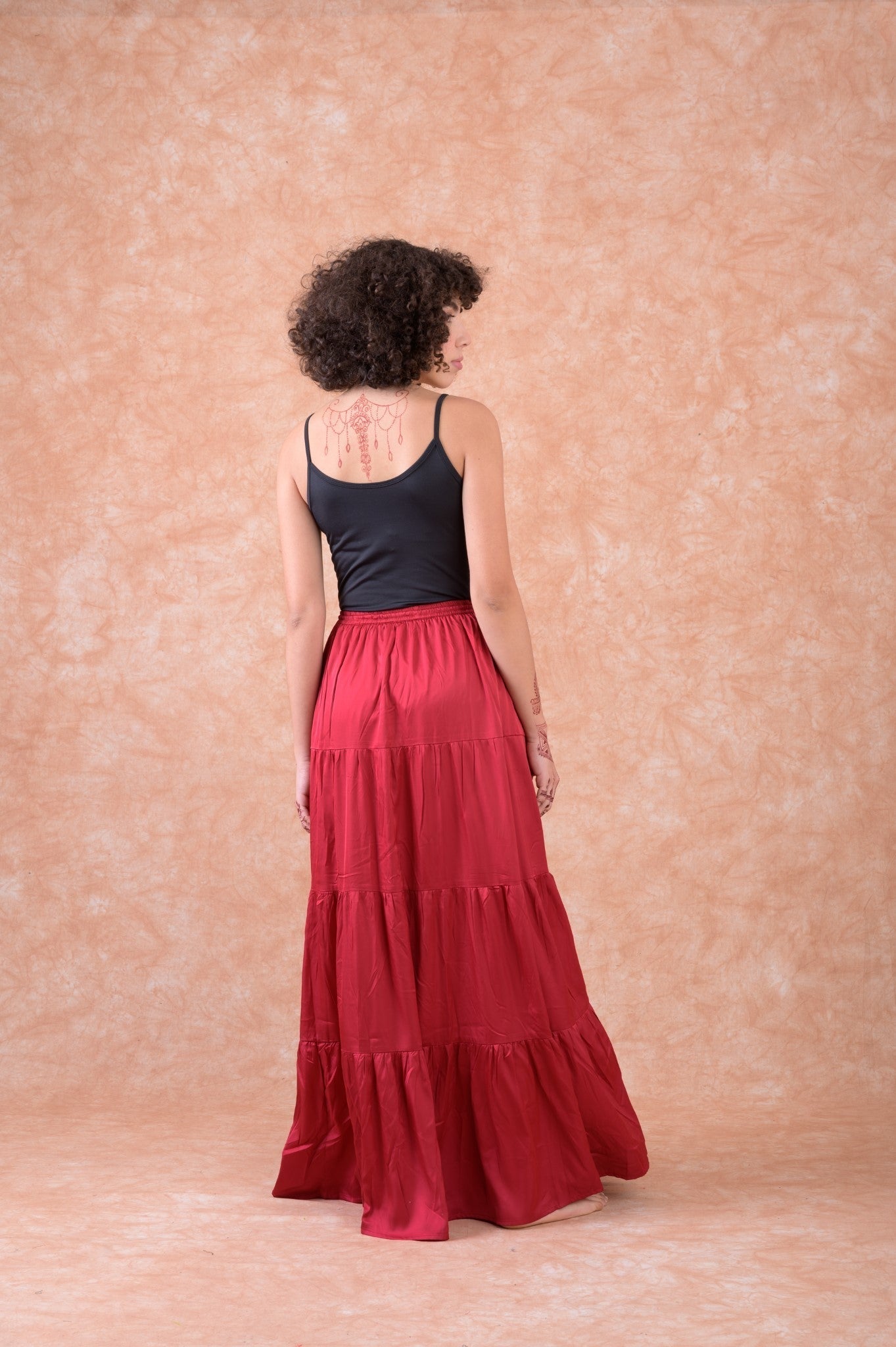 Rhea Bingo Tiered Skirt Black / S/M