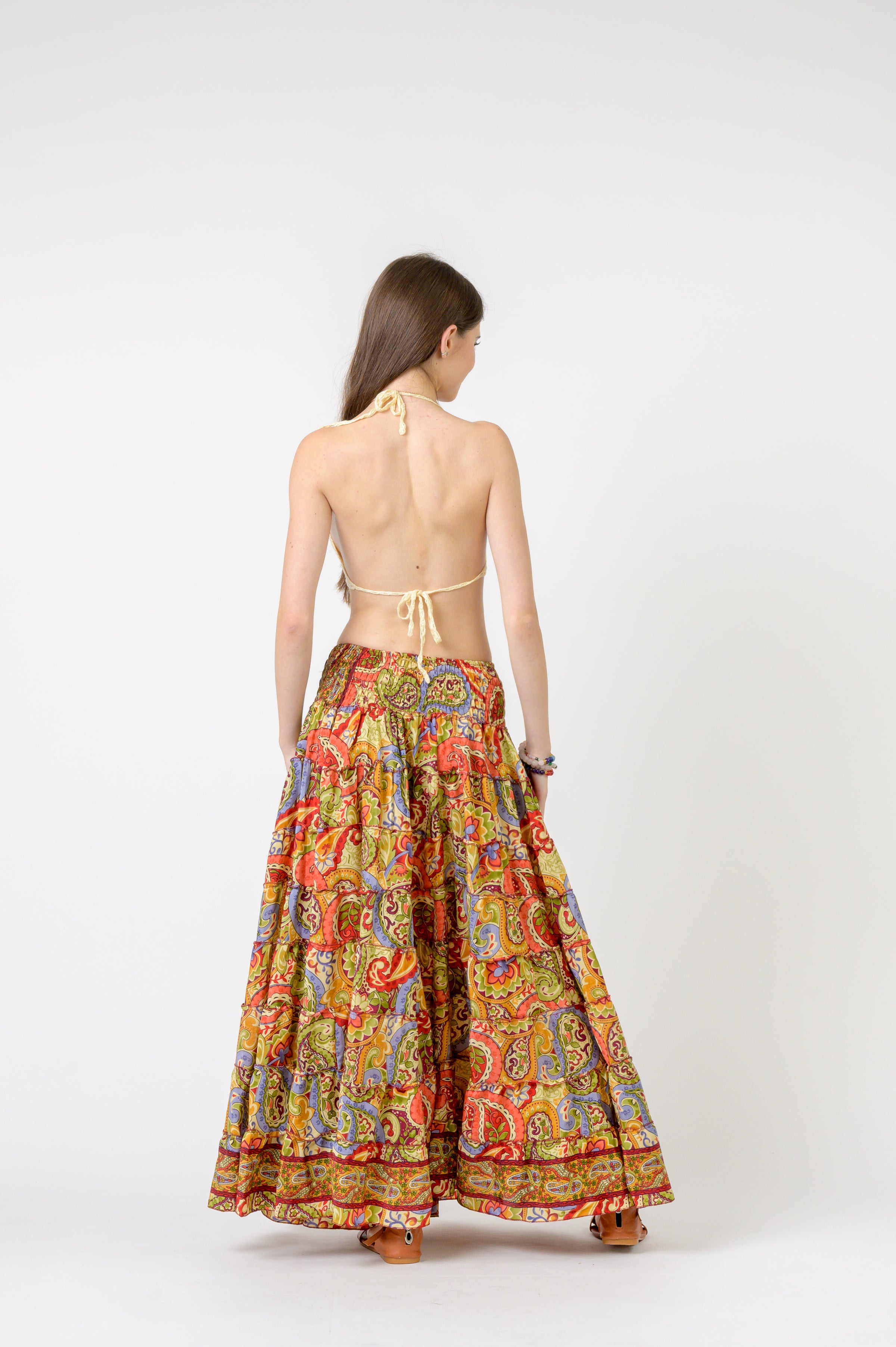 Rhea Layered Print Ruffle Skirt (Assorted)