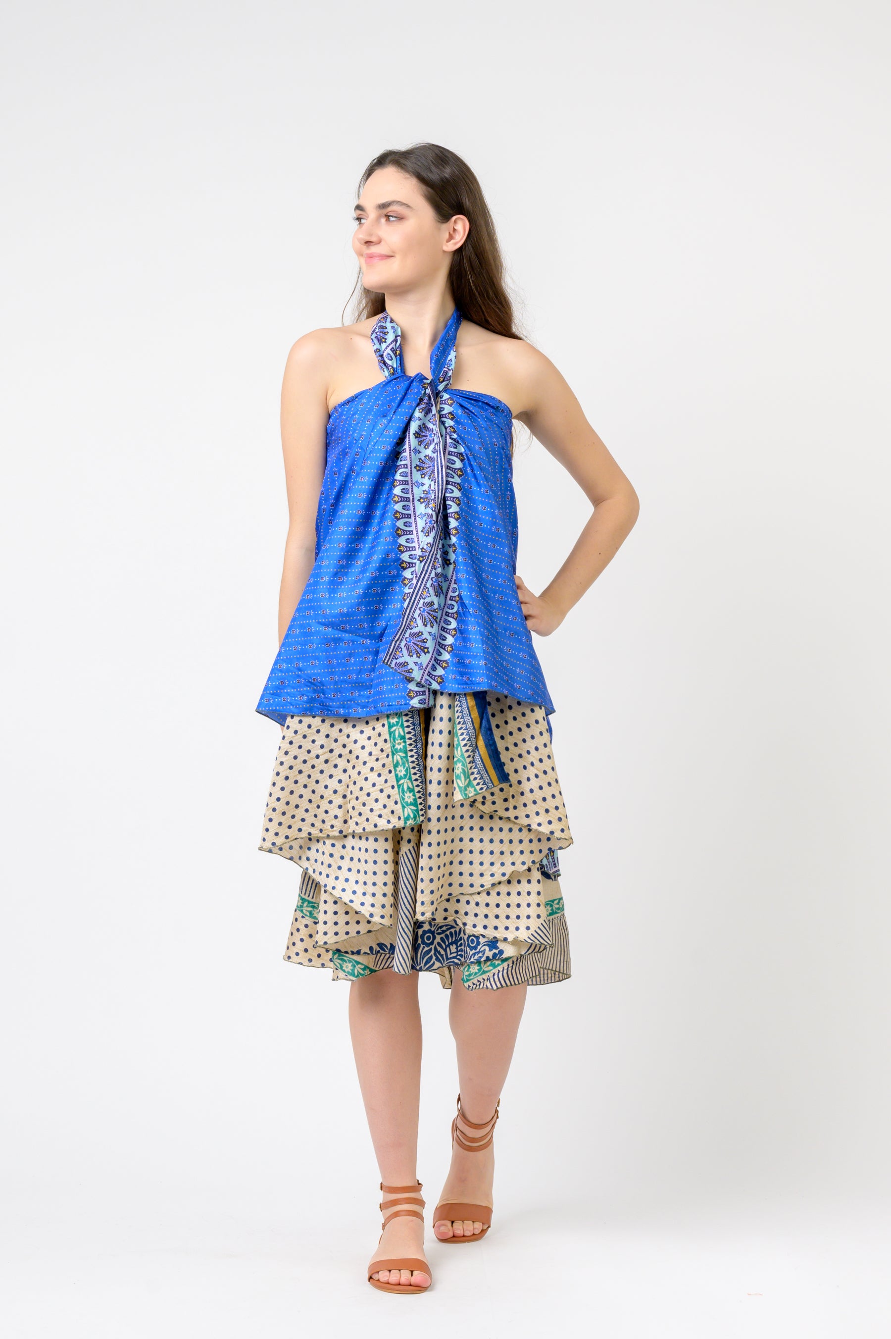 Rhea Printed Wrap Skirt