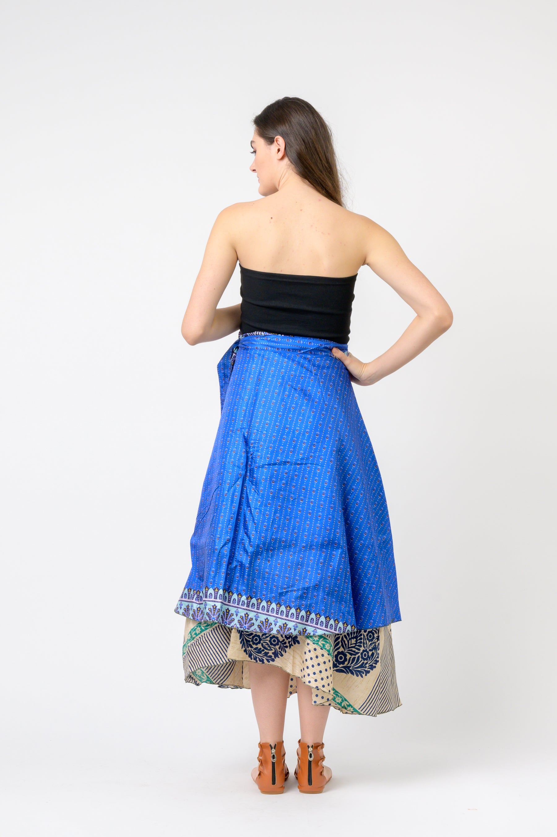 Rhea Printed Wrap Skirt