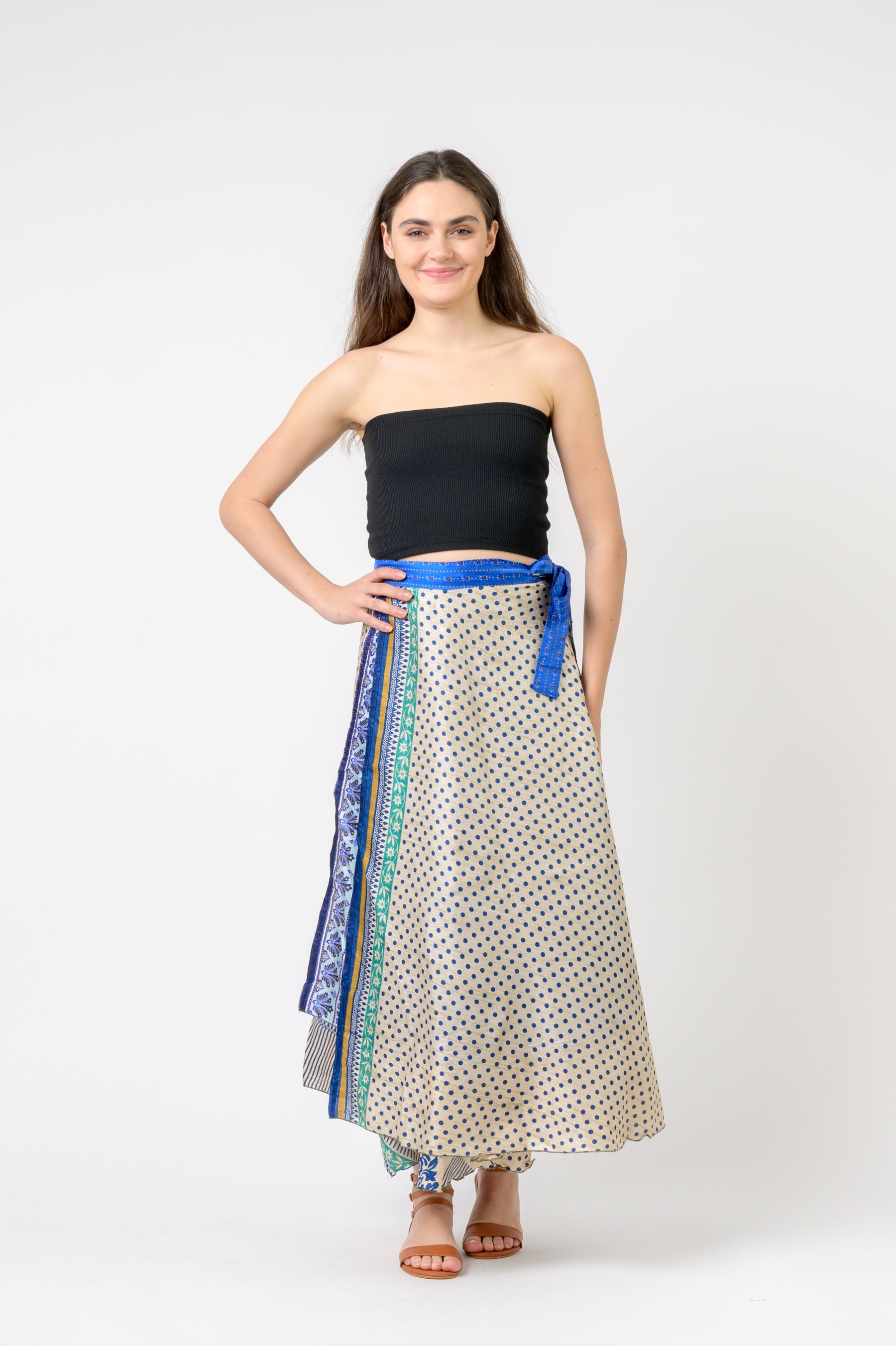Rhea Printed Wrap Skirt