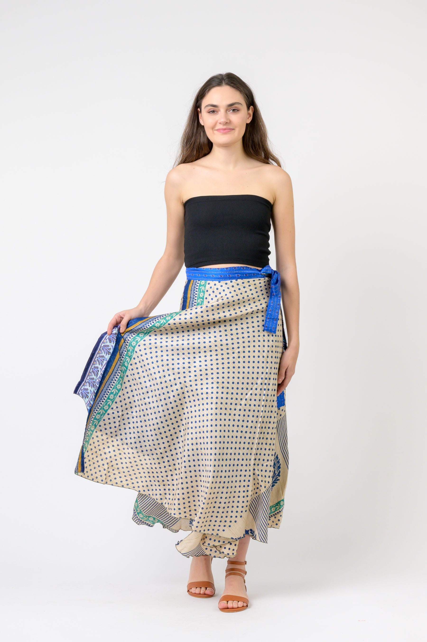 Rhea Printed Wrap Skirt