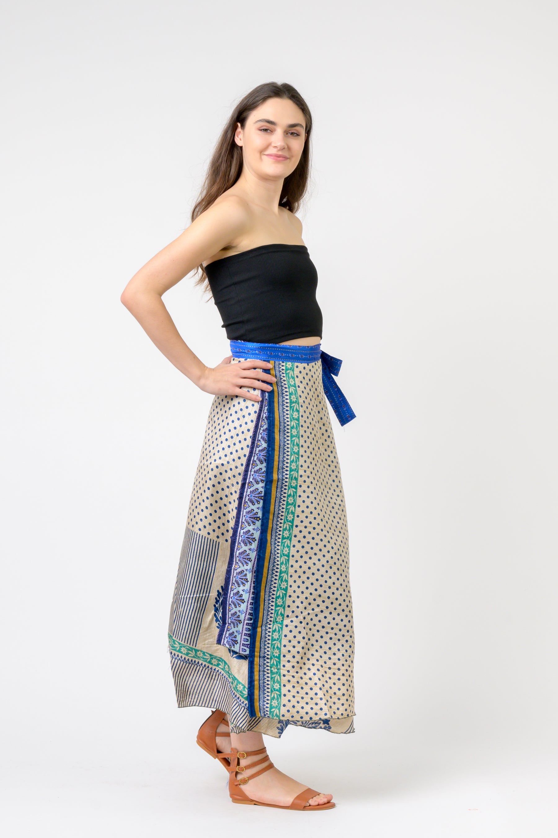 Rhea Printed Wrap Skirt