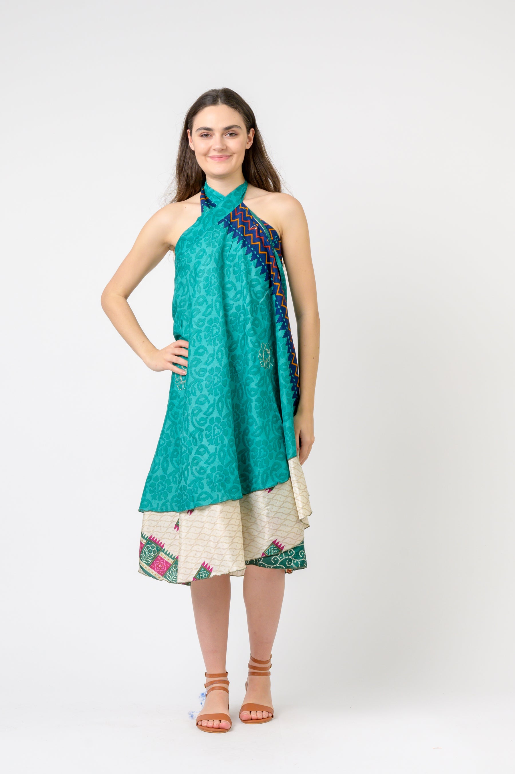 Rhea Printed Wrap Skirt