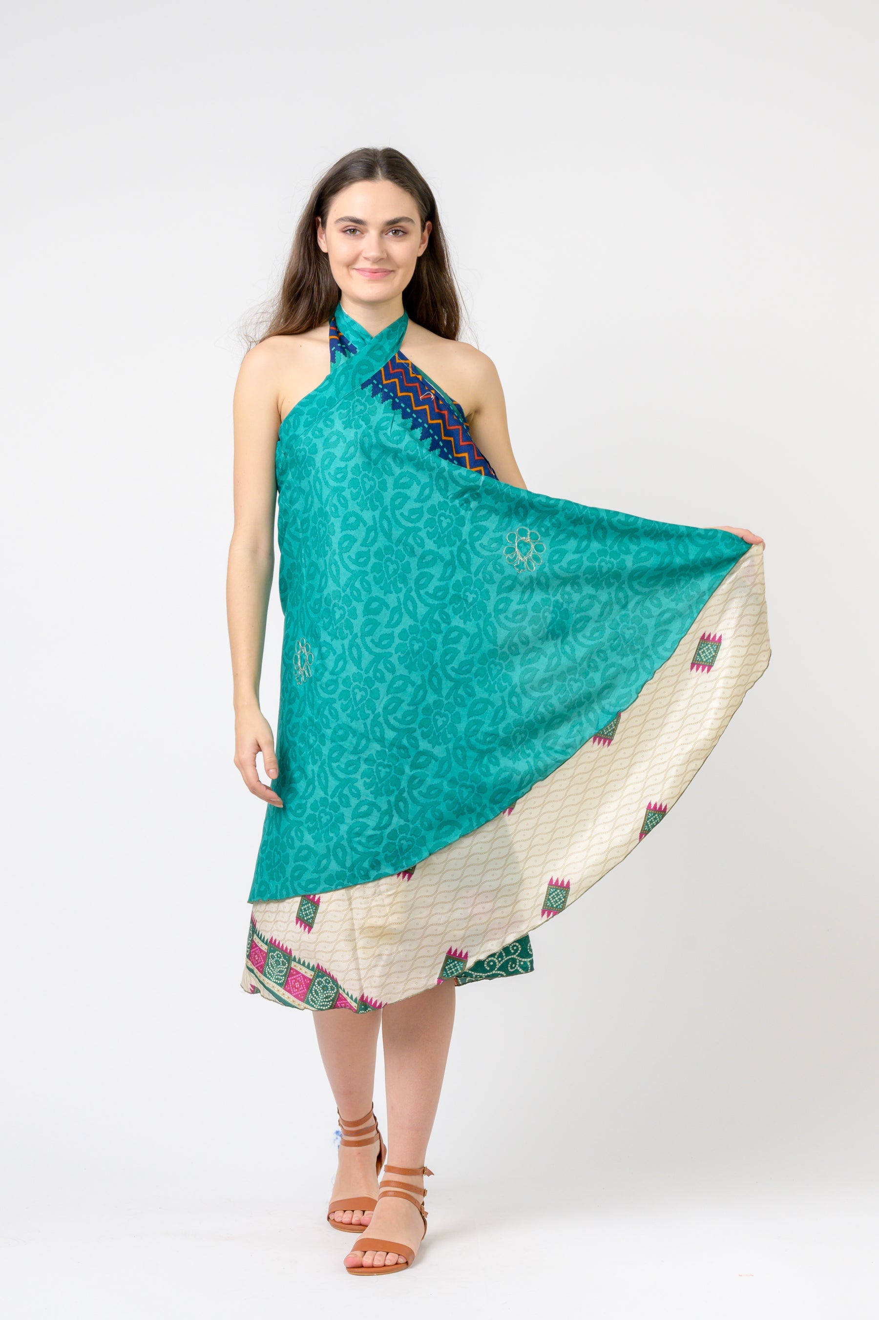 Rhea Printed Wrap Skirt