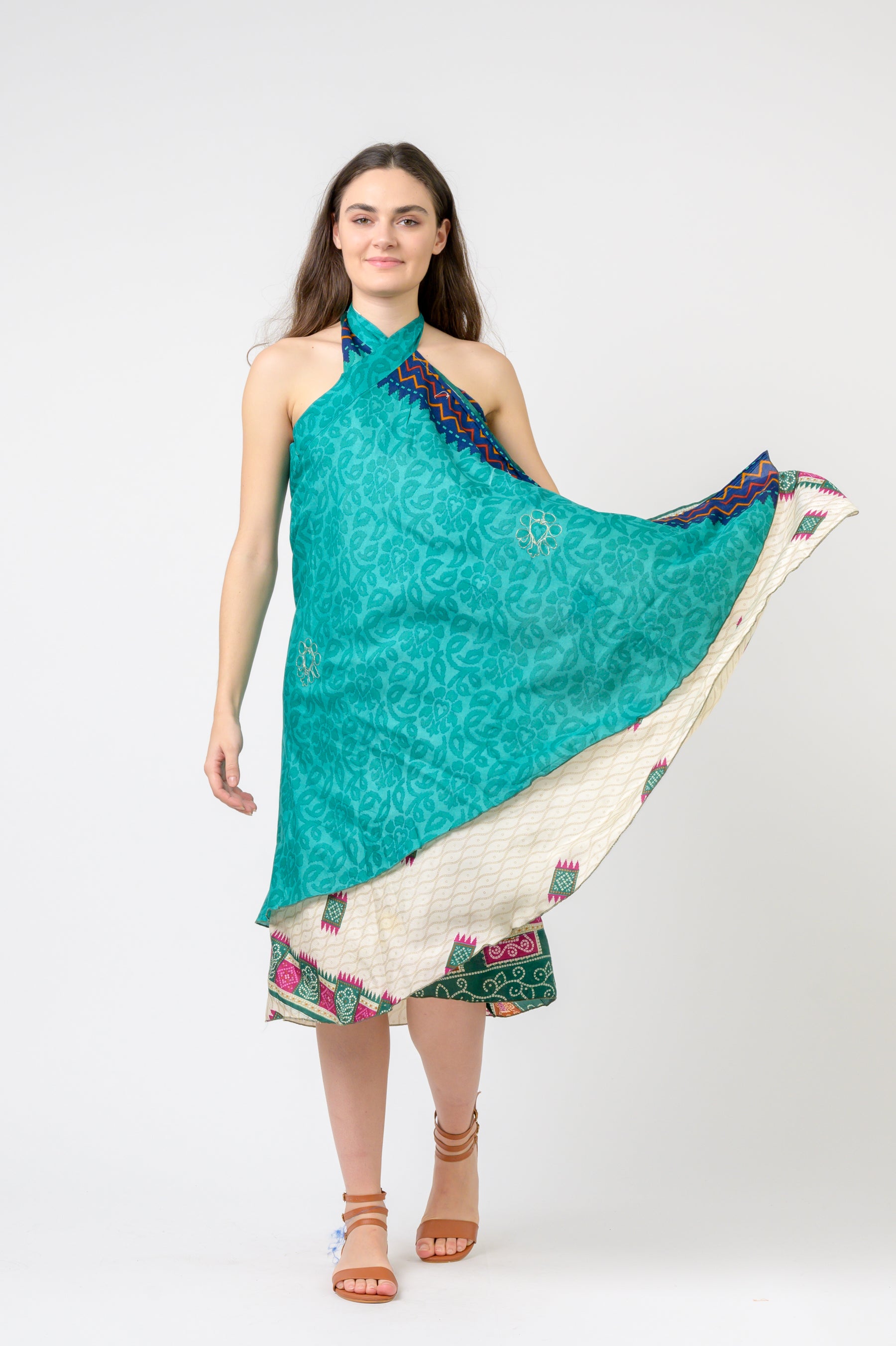 Rhea Printed Wrap Skirt