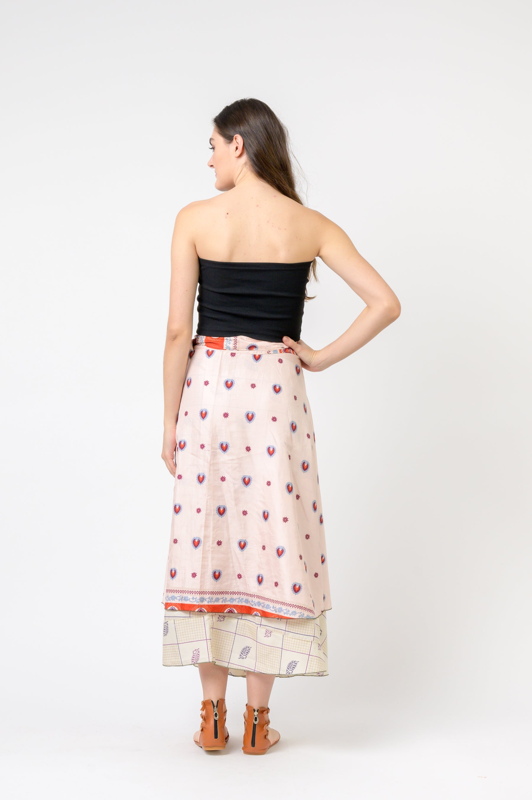 Rhea Printed Wrap Skirt