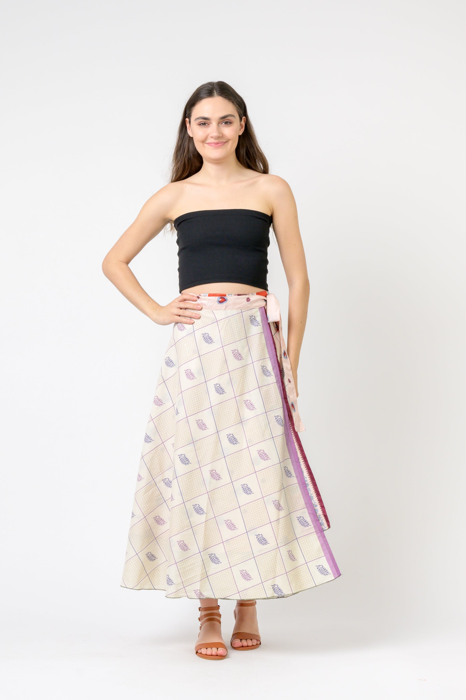 Rhea Printed Wrap Skirt