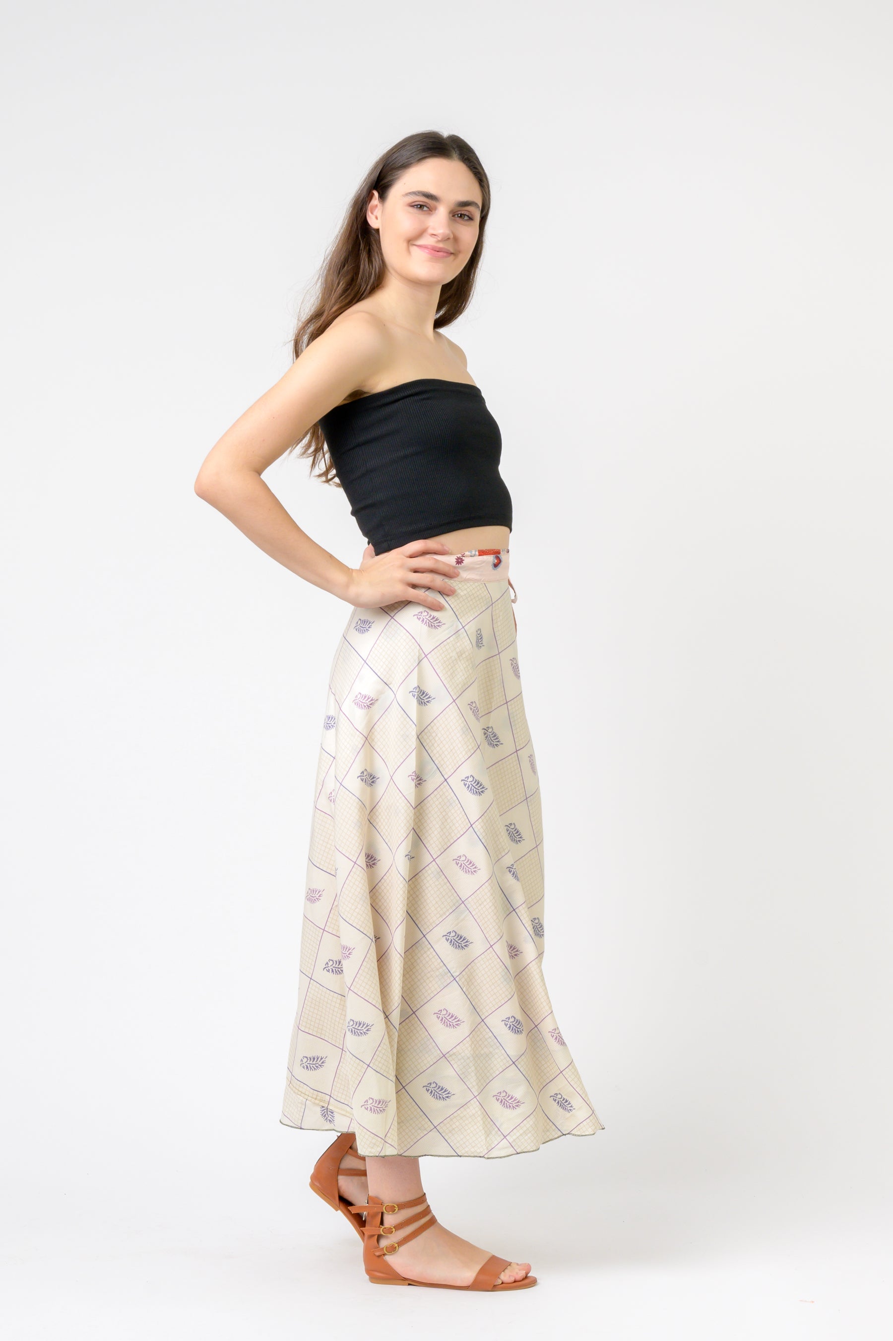 Rhea Printed Wrap Skirt