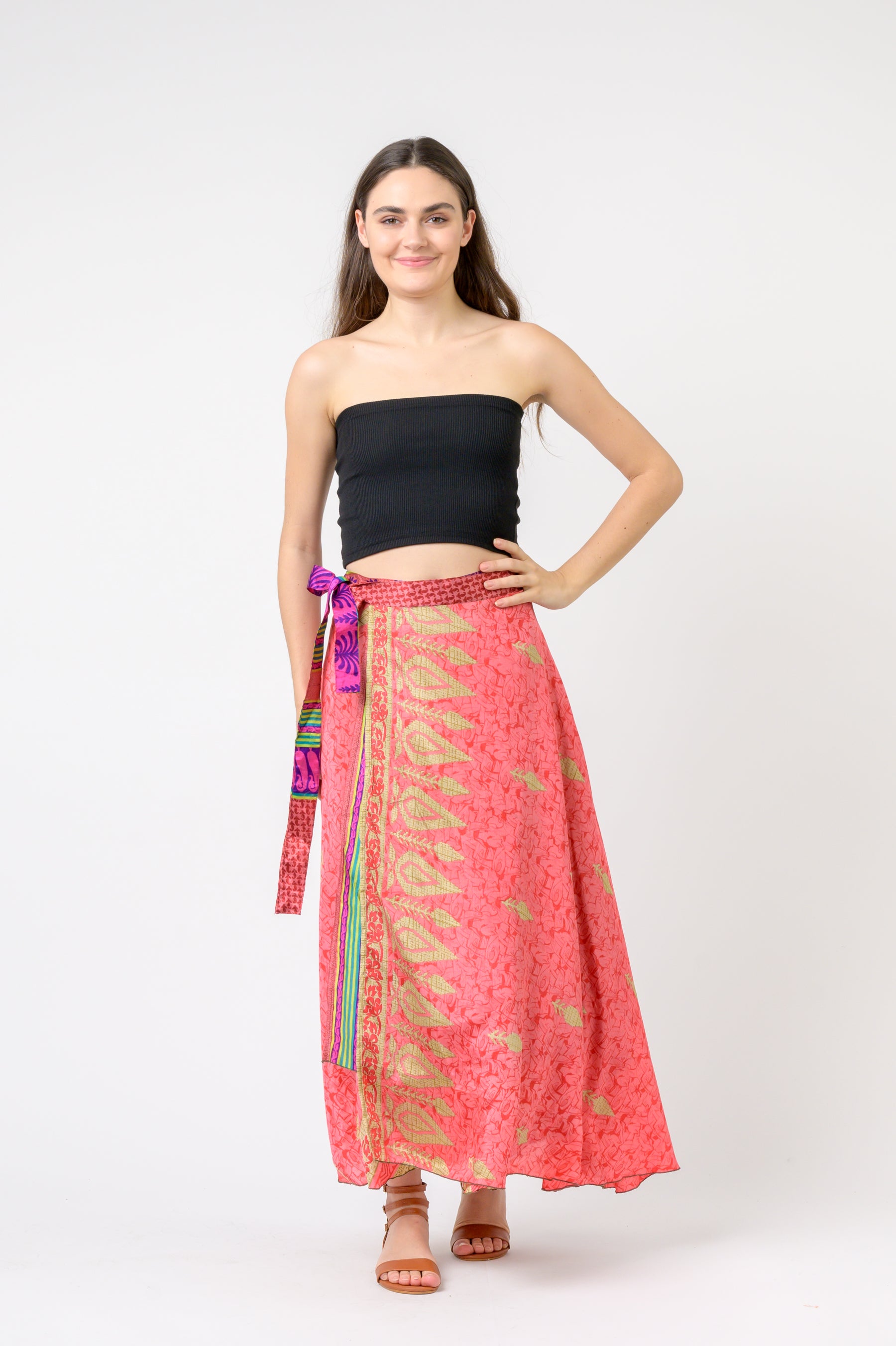 Rhea Printed Wrap Skirt