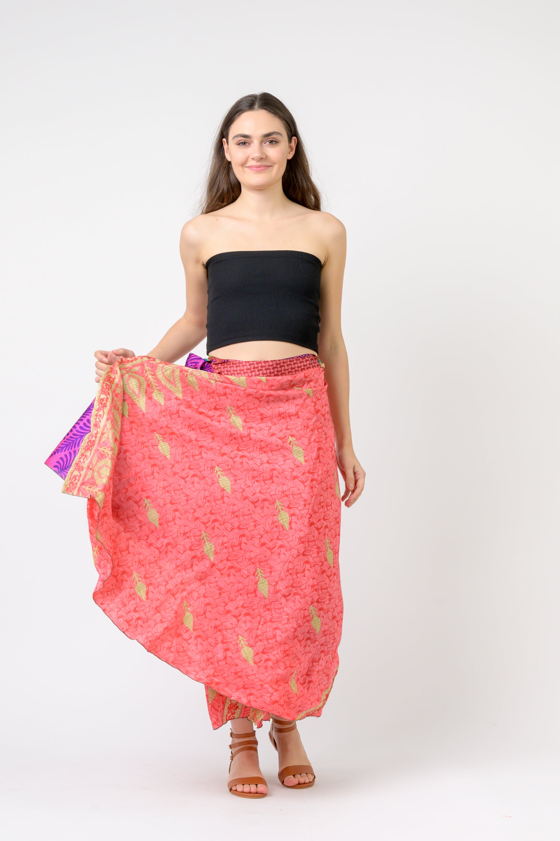 Rhea Printed Wrap Skirt