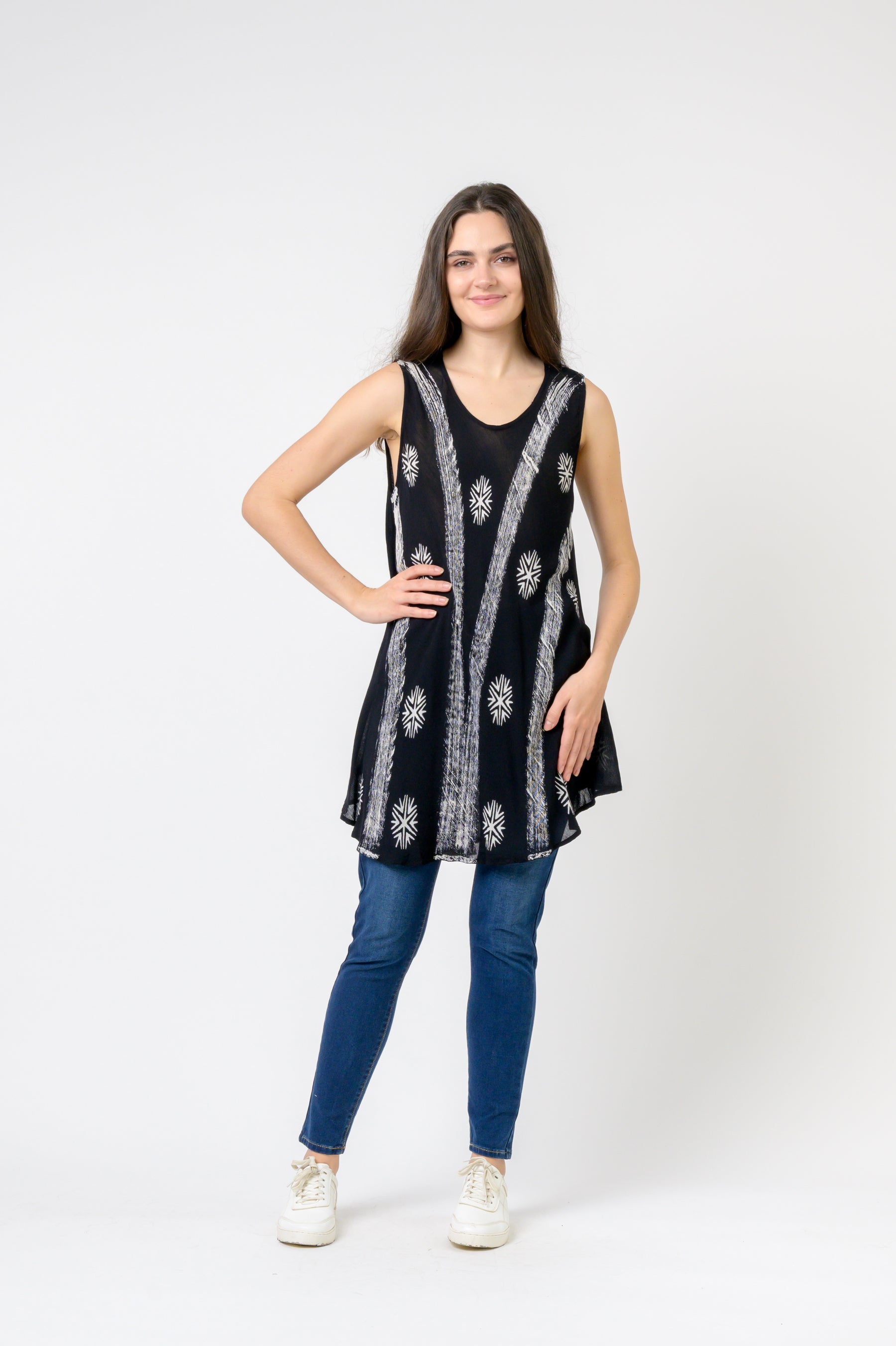 Rhea Balanced Sleeveless Top
