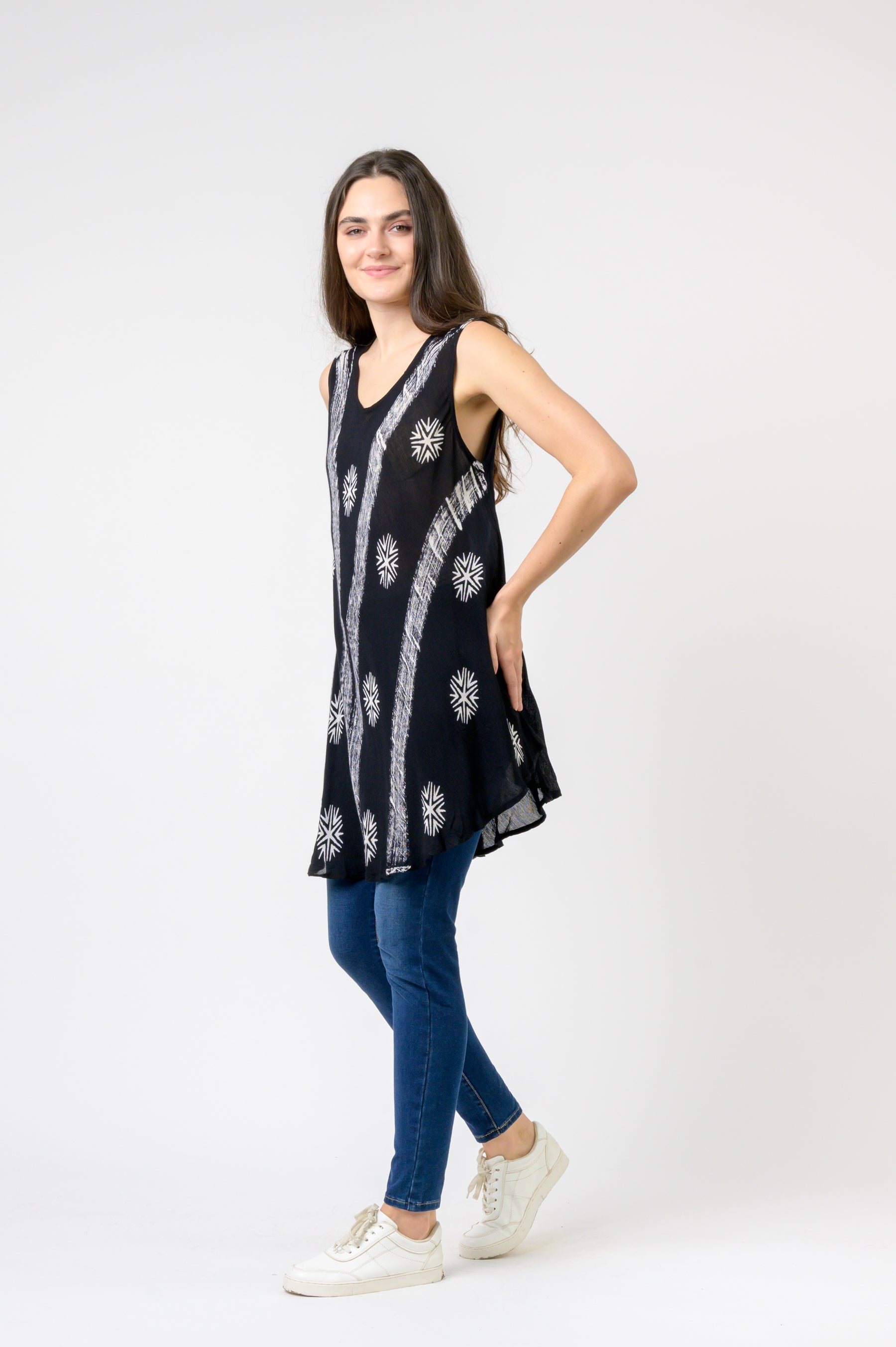 Rhea Balanced Sleeveless Top